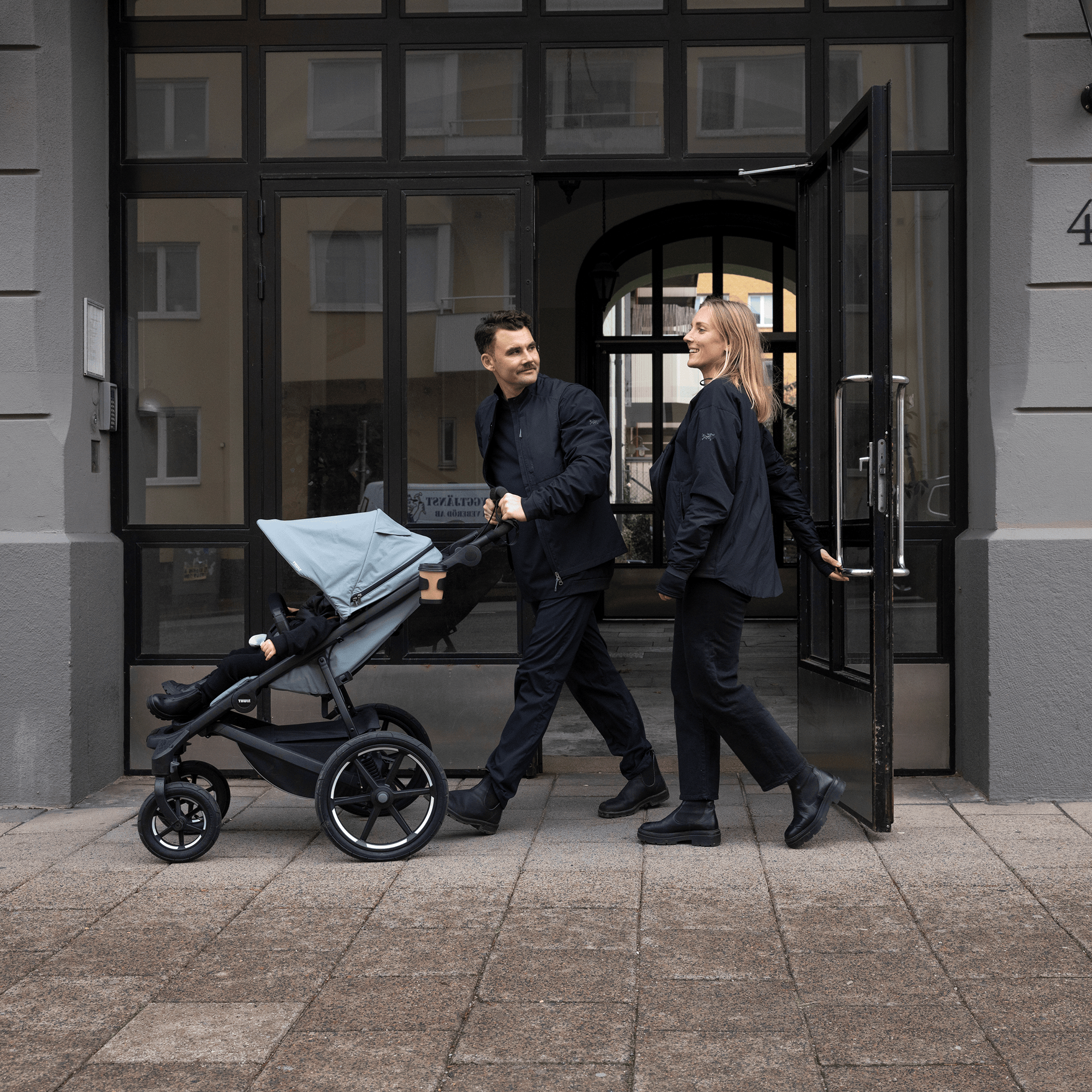 Kombi-Kinderwagen, THULE, Blau – Produktansicht