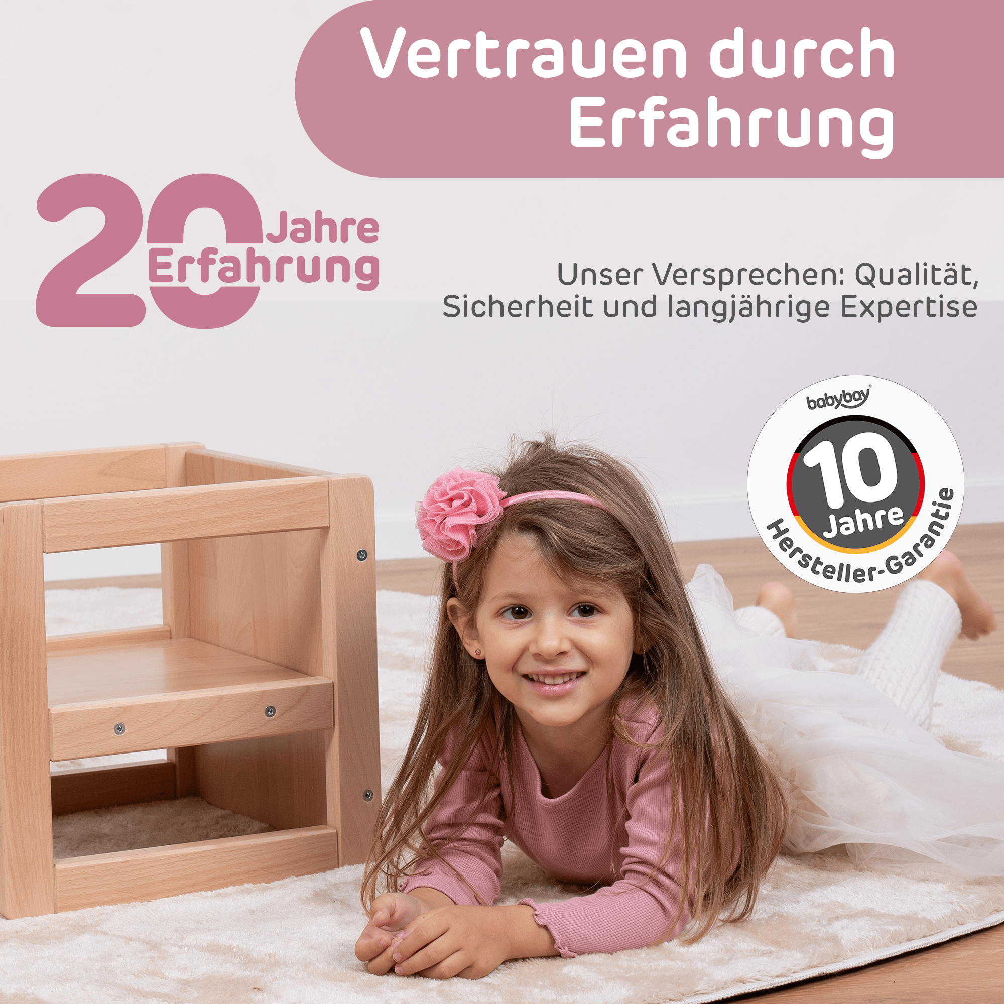 Lerntürme, babybay, Beige – Produktansicht