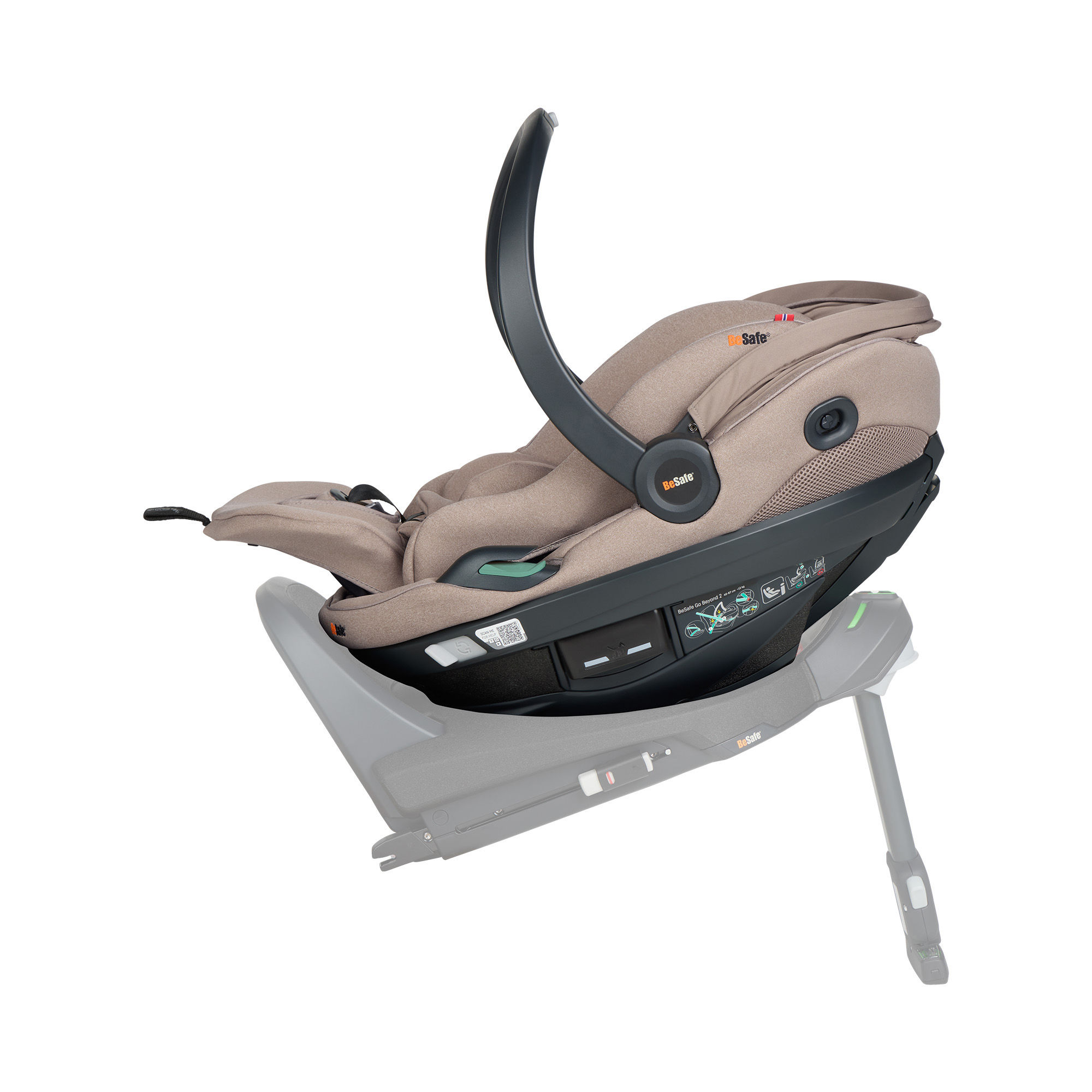 Babyschalen 0-13 kg, Gruppe 0+, BeSafe, Beige – Produktansicht