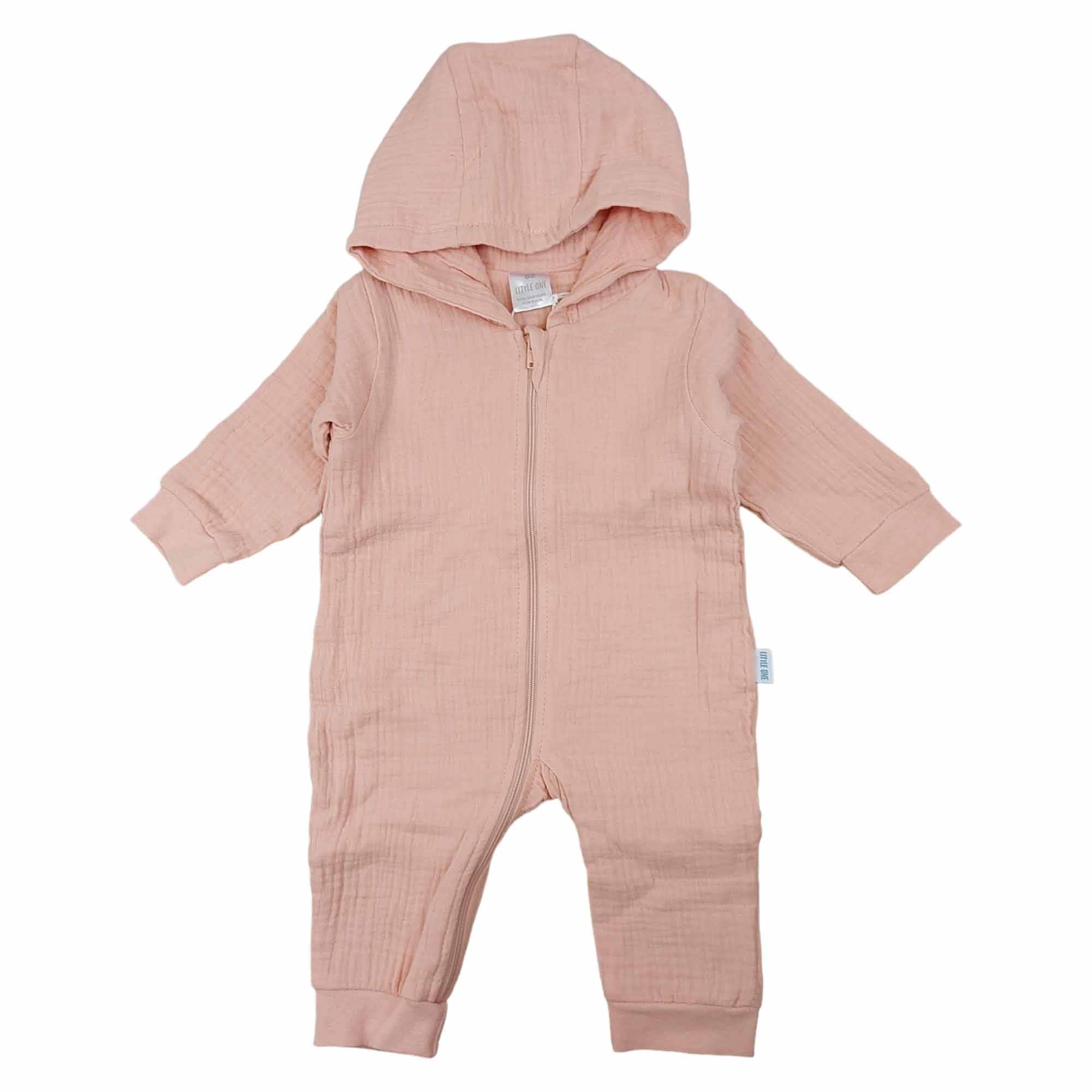 Muslin-Overall LITTLE ONE Pink Rosa M2000586184109 1