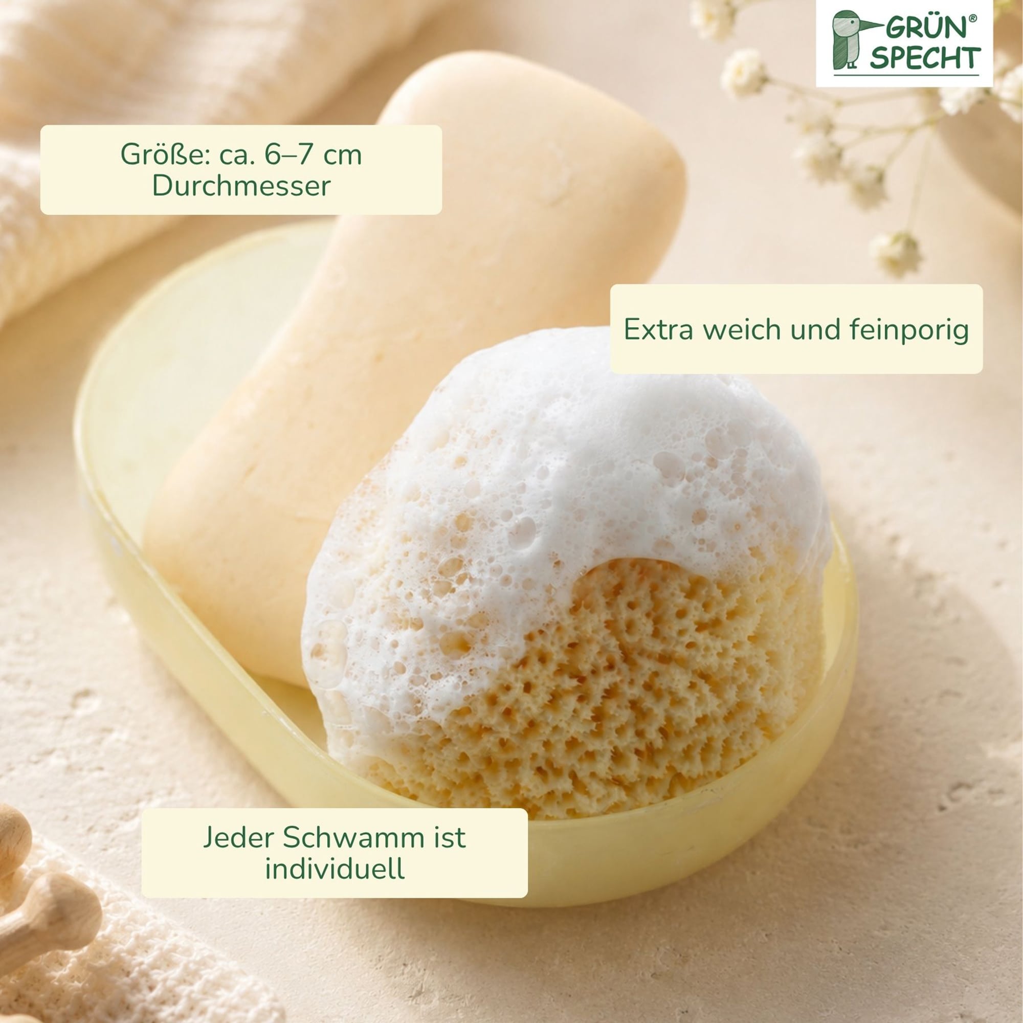 Körperpflege, GRÜNSPECHT, Gelb – Produktansicht