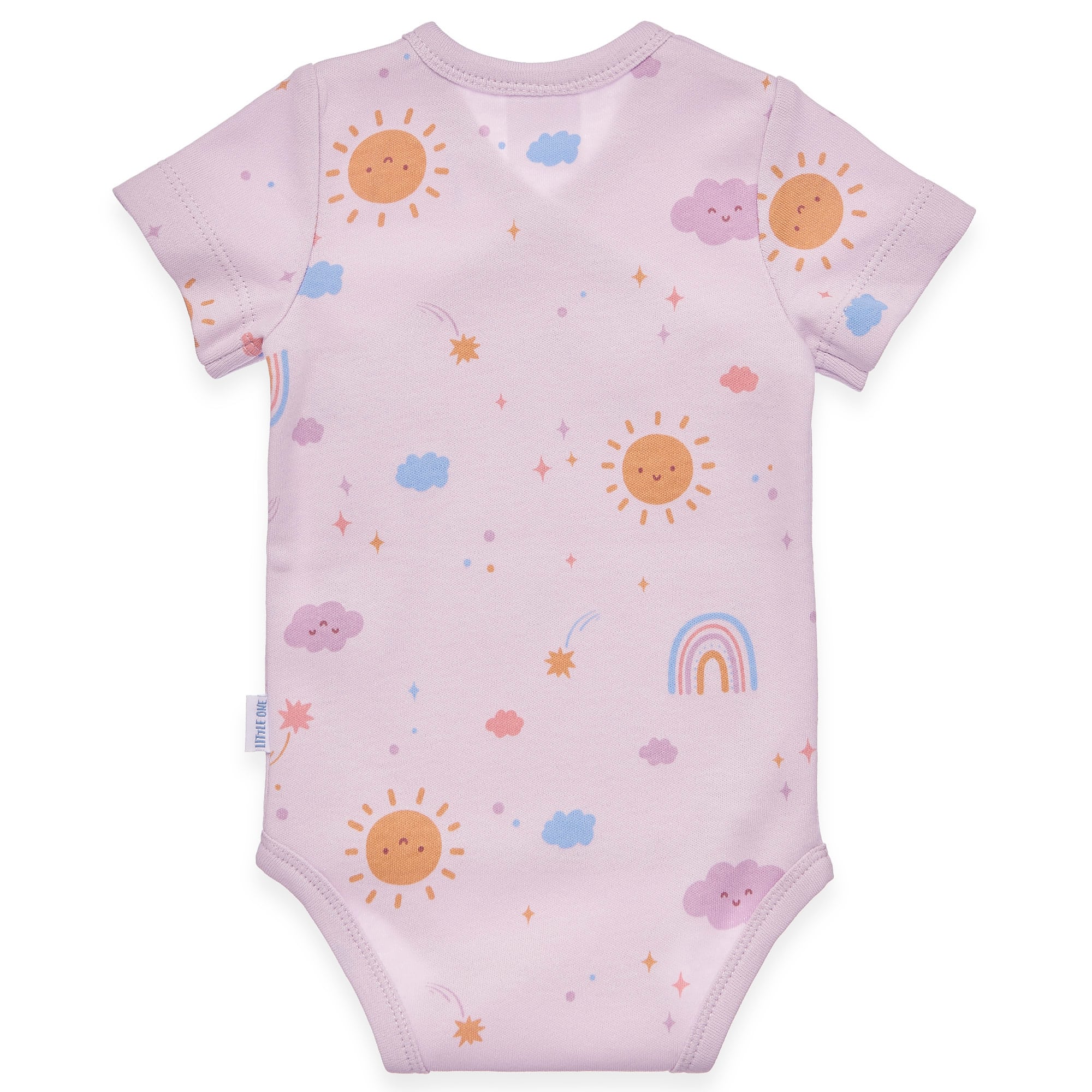 Wickelbodys, LITTLE ONE, Lila – Besonderheit: aus 100% Baumwolle