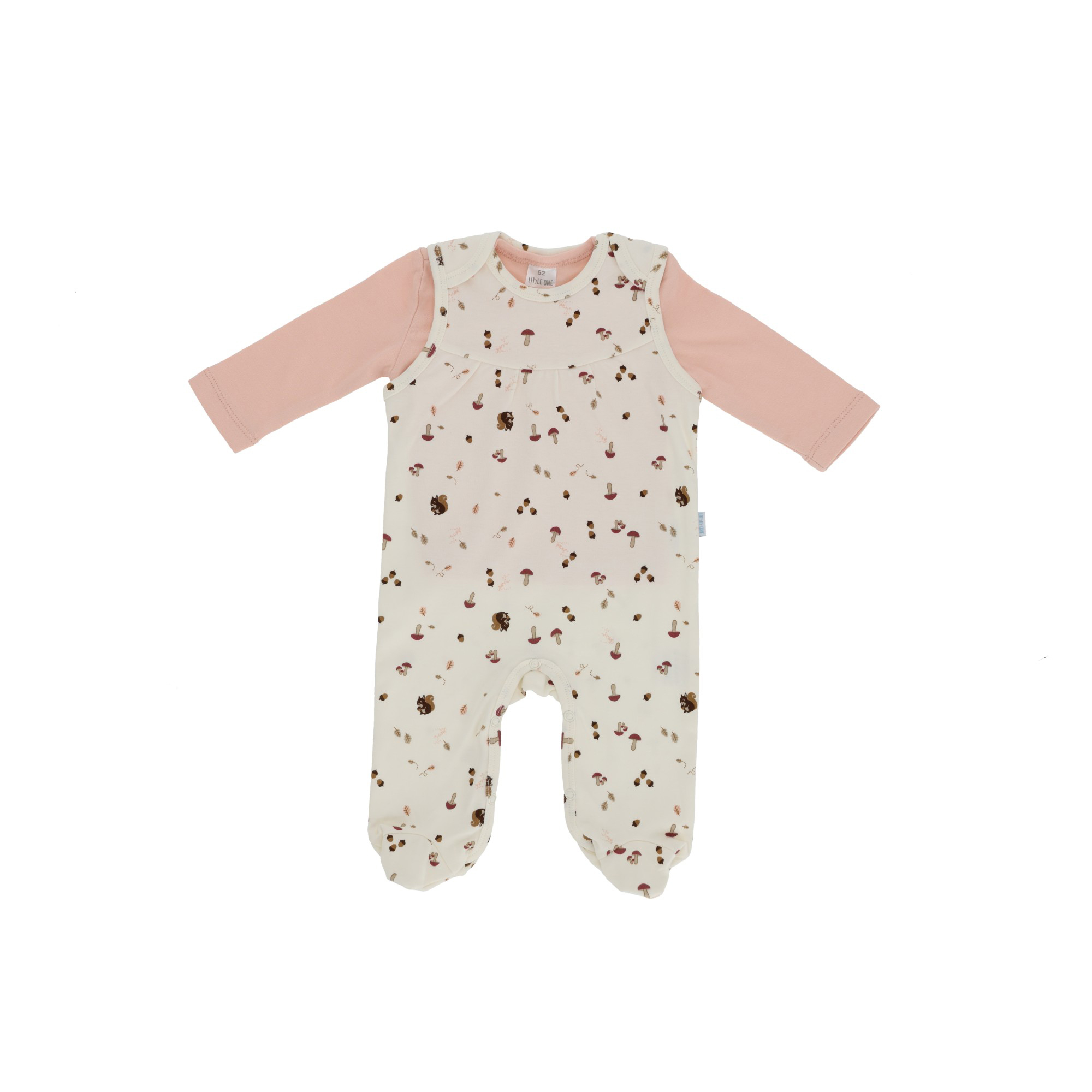 Strampler, LITTLE ONE, Weiß – Besonderheit: Set bestehend aus Strampler und Langarmshirt