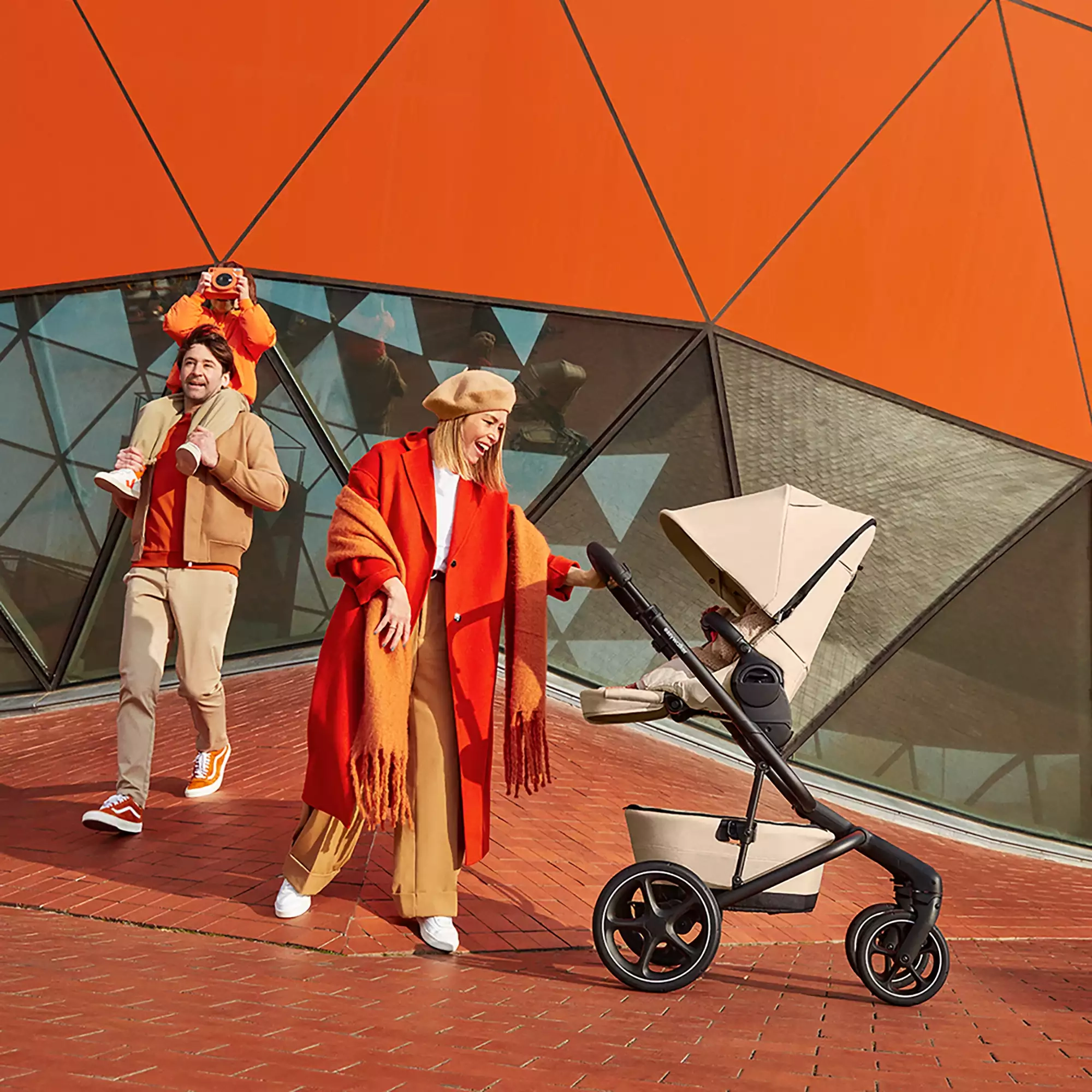 Kombi-Kinderwagen, easywalker, Beige – Produktansicht