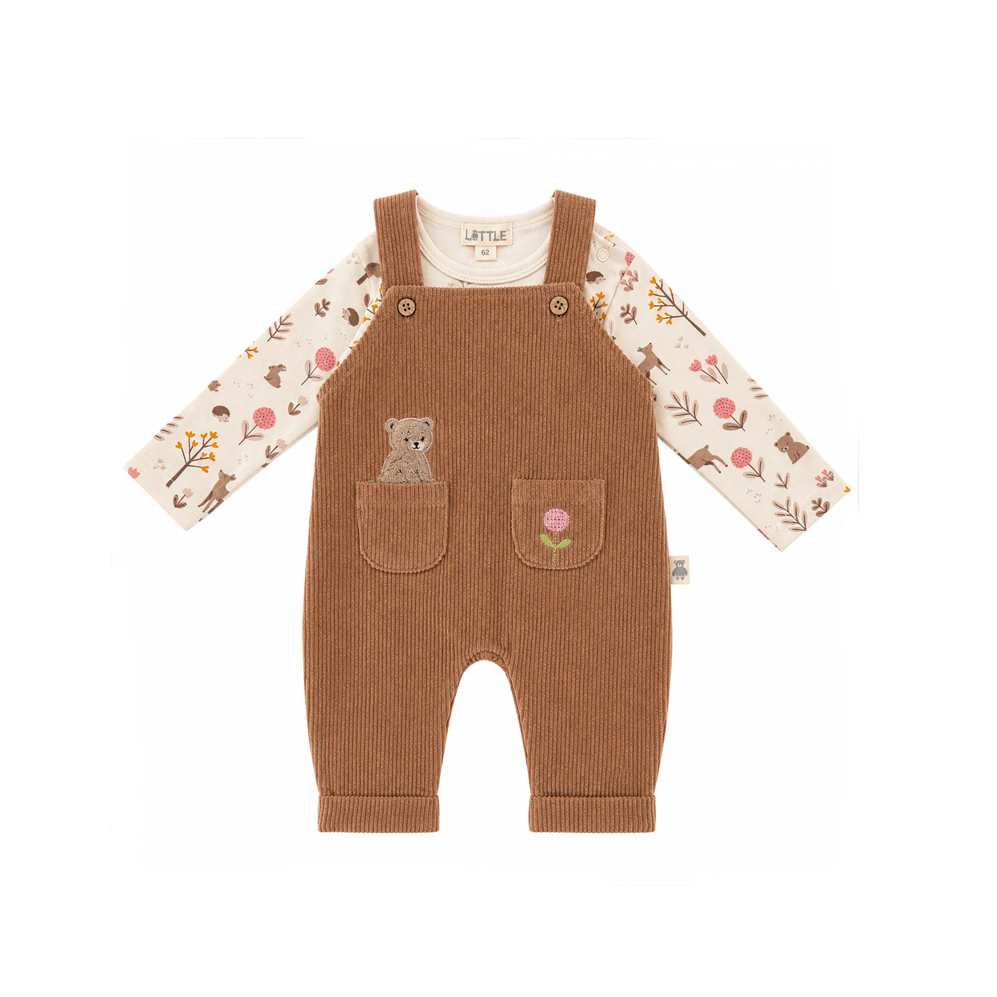 Strampler, LITTLE, Beige – Produktansicht
