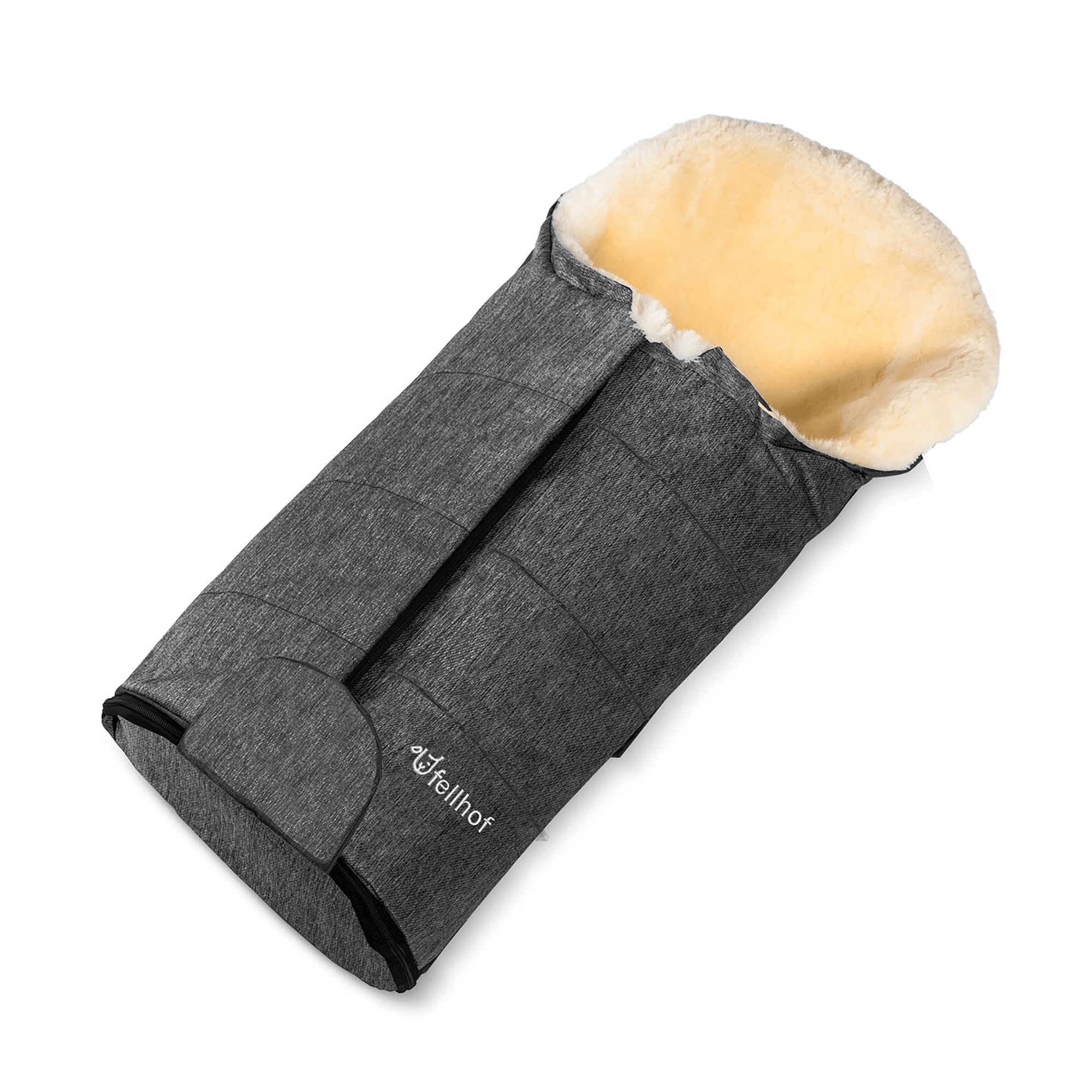 Fußsäcke, fellhof, Schwarz – Besonderheit: Innenmaterial aus 100 % Merino-Lammfell