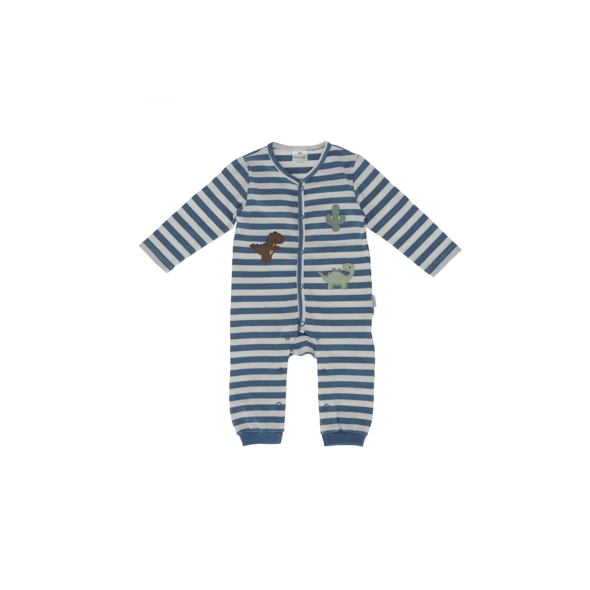 Strampler, LITTLE ONE, Blau – Besonderheit: aus 95% Baumwolle