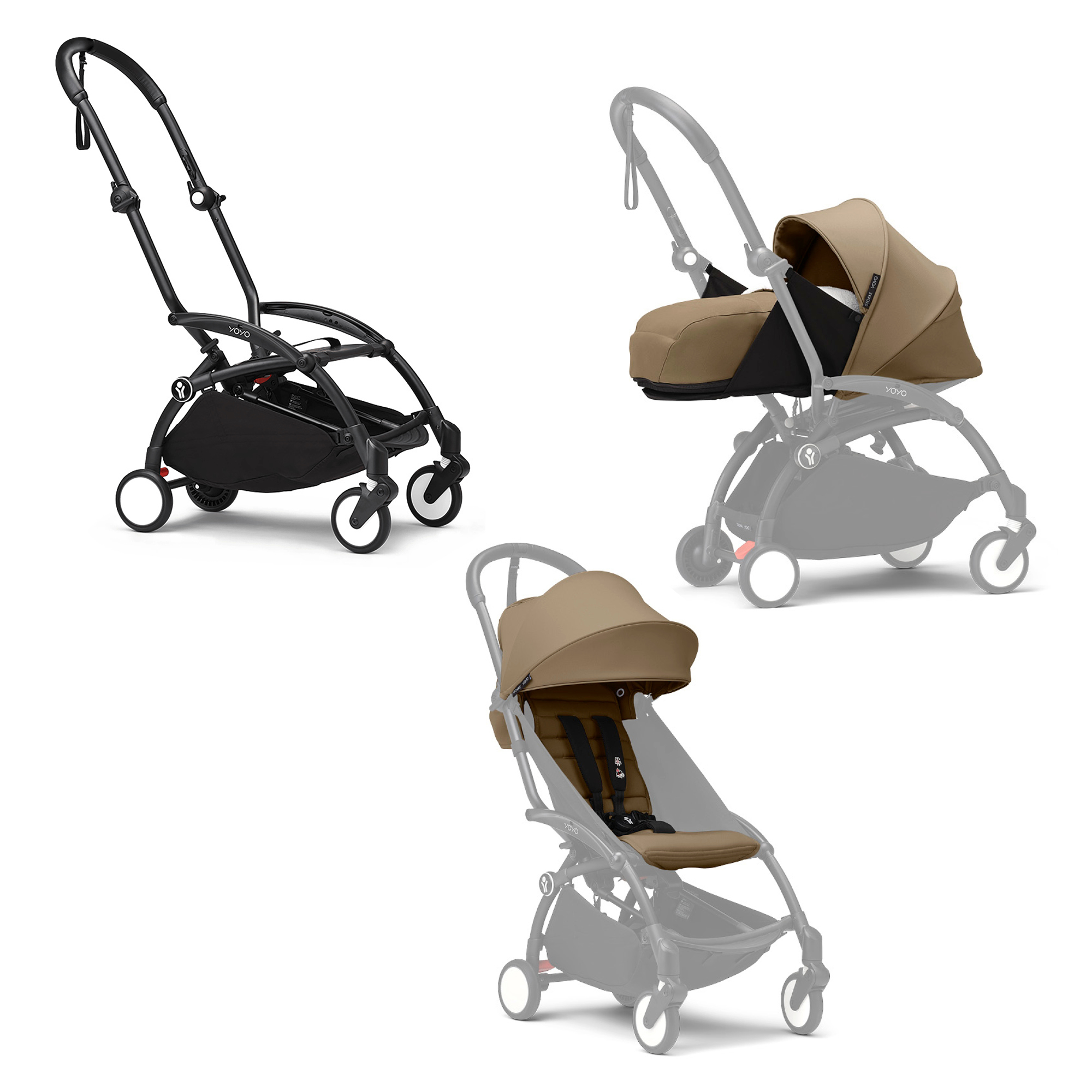 Kombi-Kinderwagen, STOKKE, Orange – Produktansicht