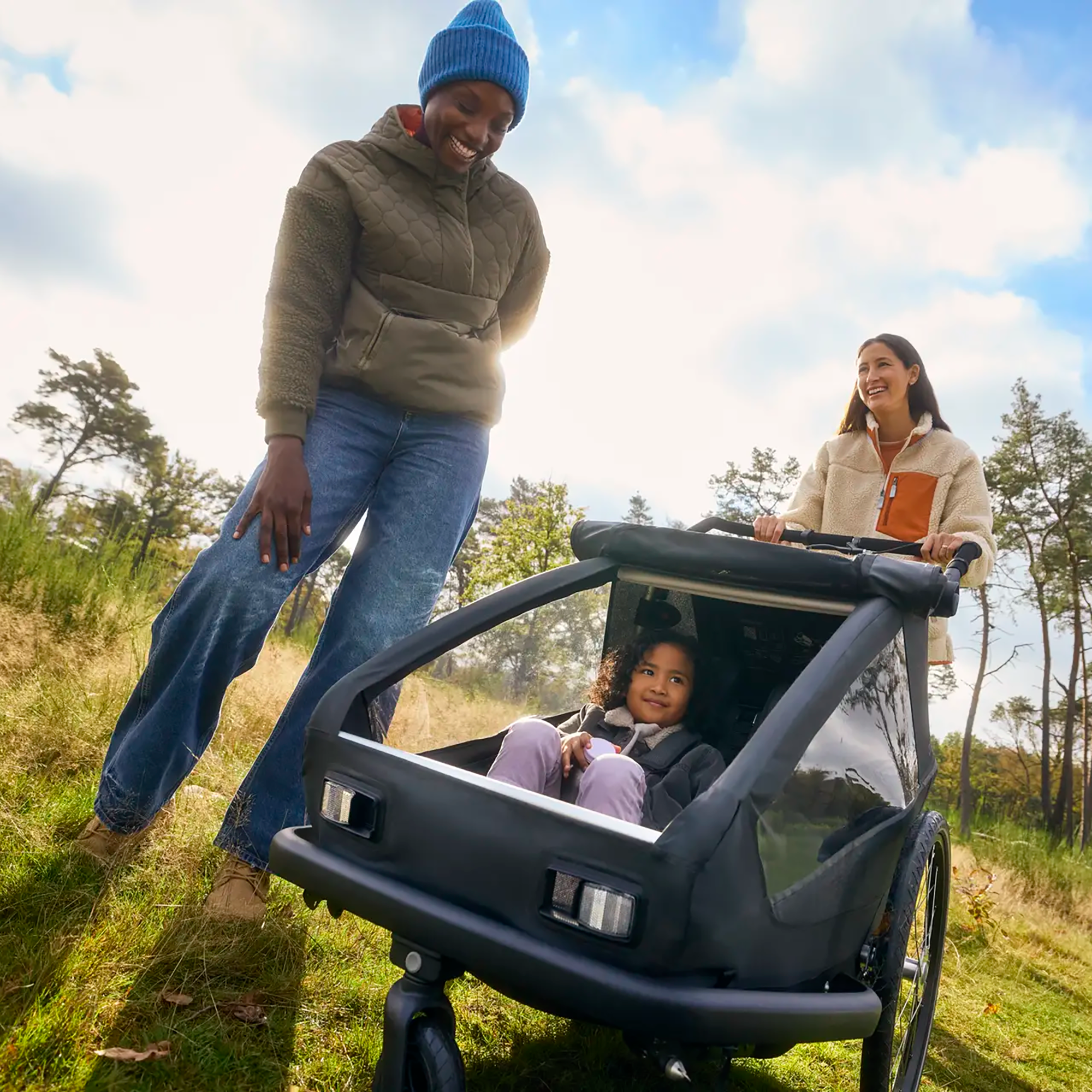 Fahrradanhänger, Croozer, Schwarz – Produktansicht