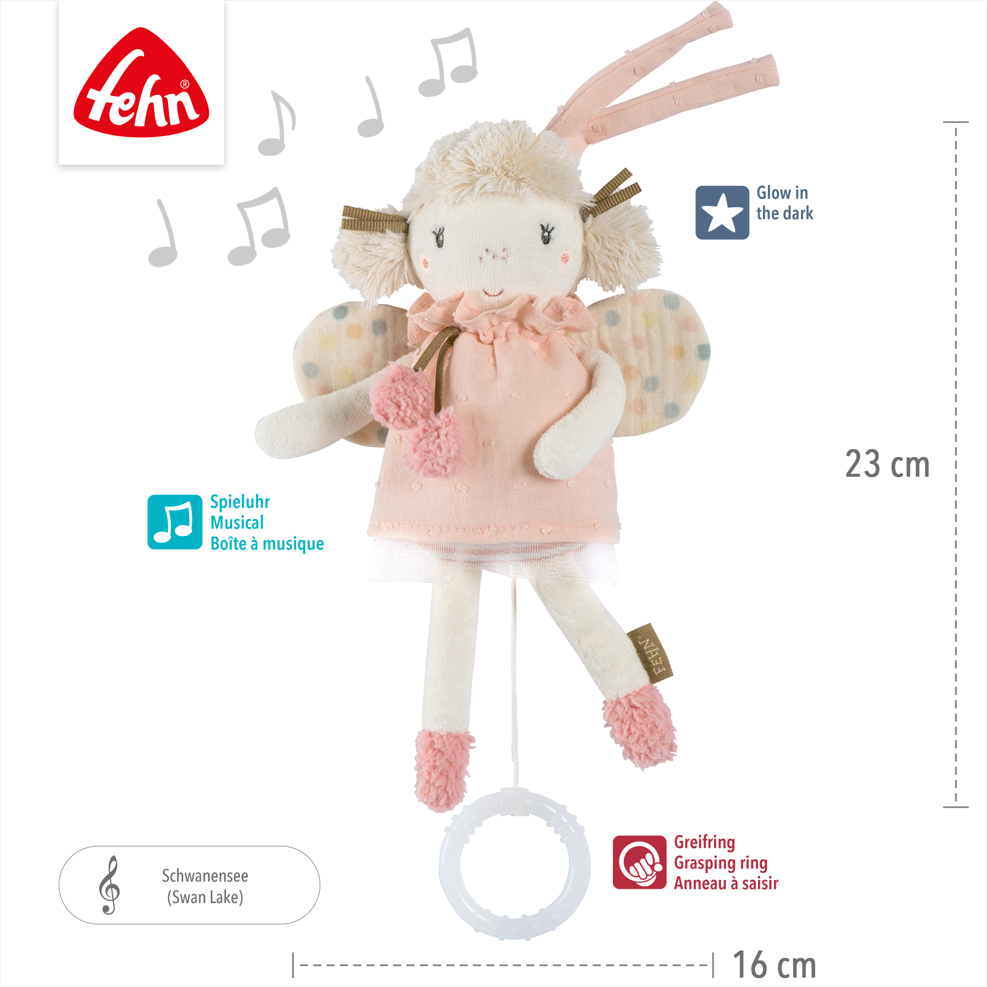 Spieluhren, fehn, Pink – Produktansicht