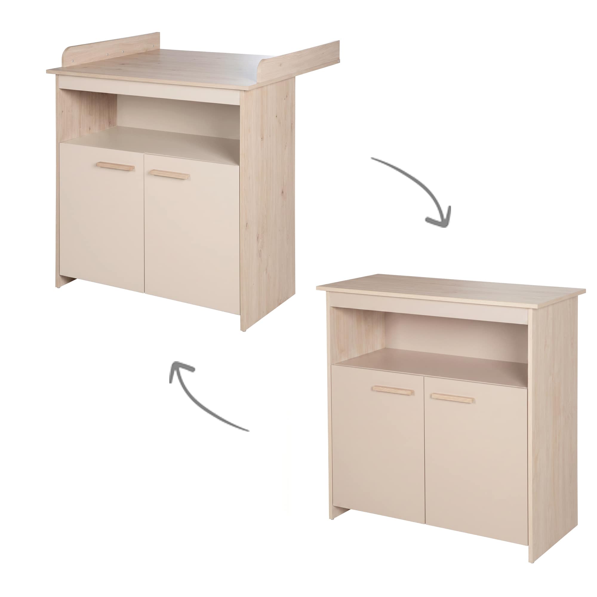 Wickelkommoden, roba, Beige – Produktansicht