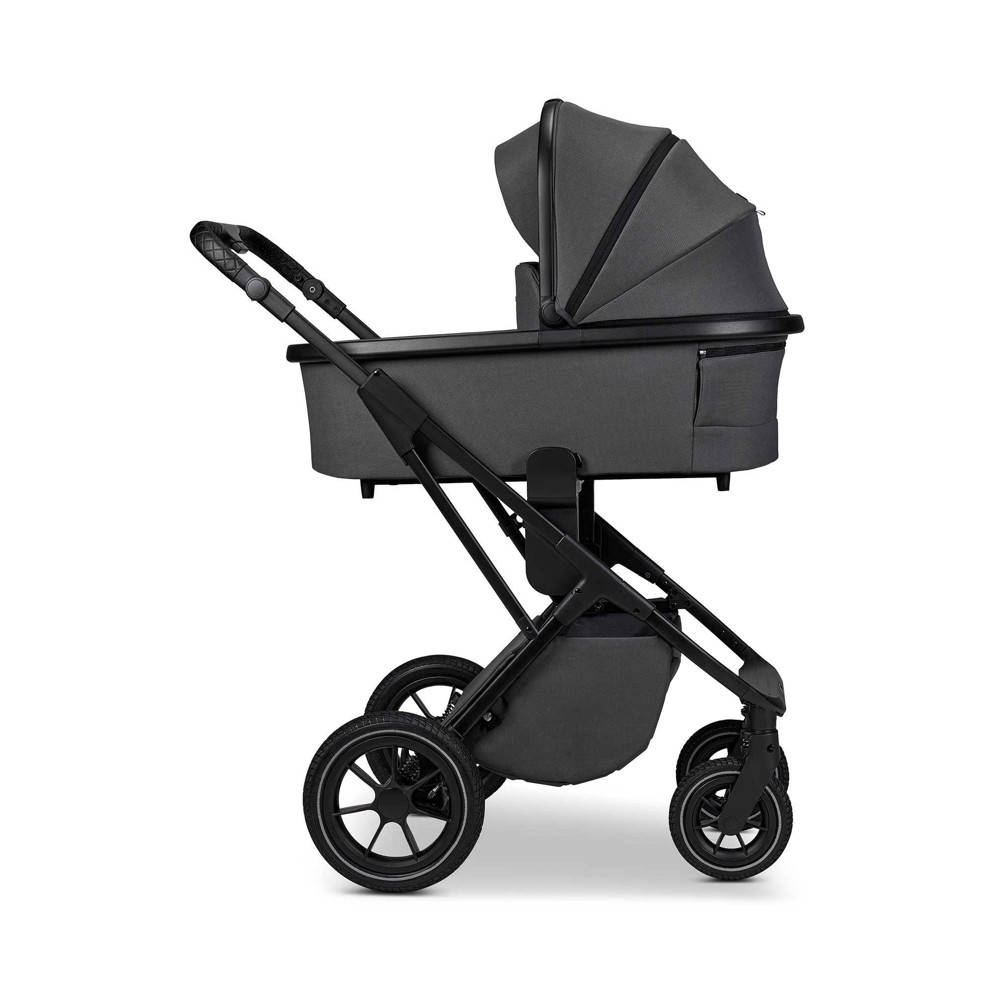 Kombi-Kinderwagen, MOON, Grau – Produktansicht