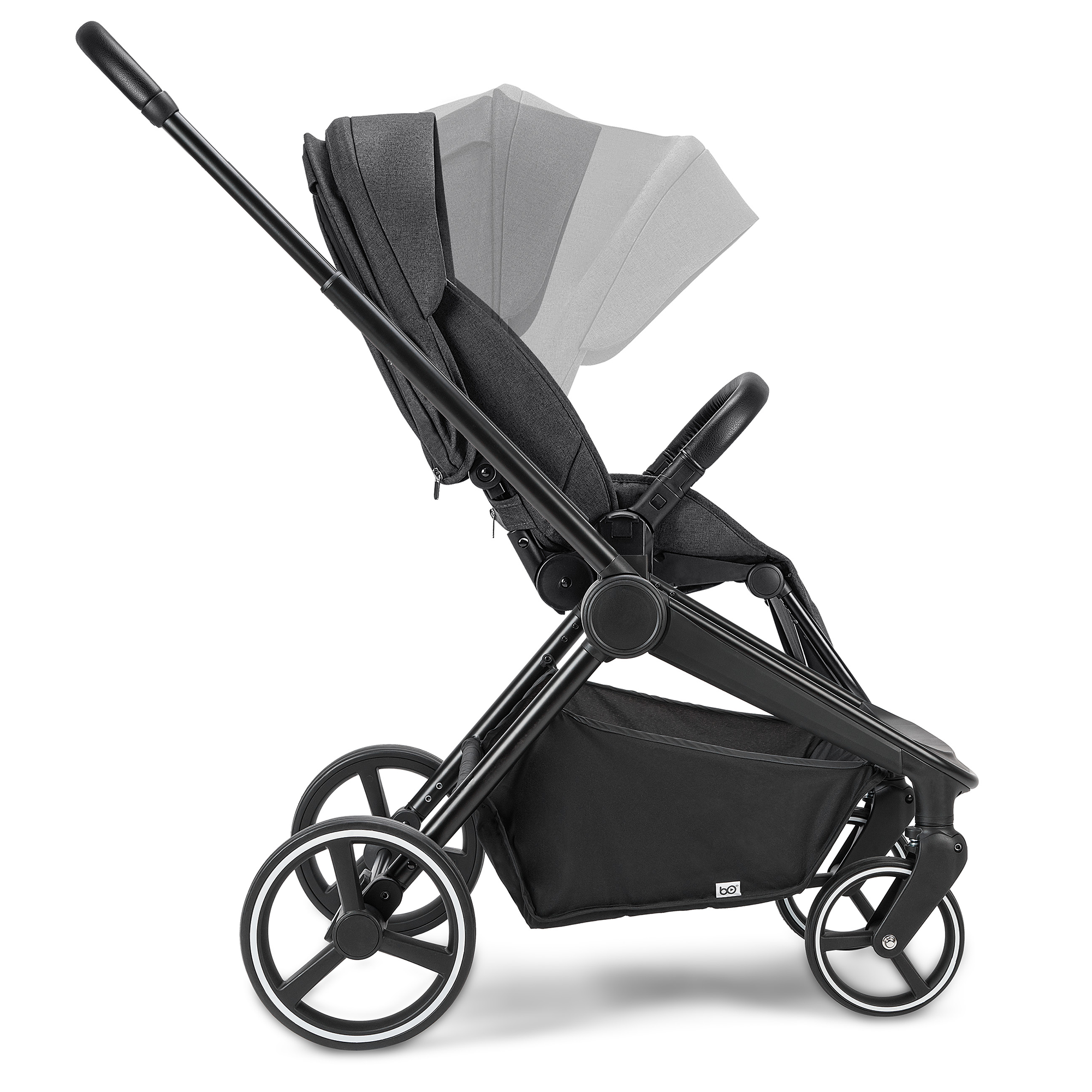 Kombi-Kinderwagen, B.O. StartKlar, Schwarz – Produktansicht