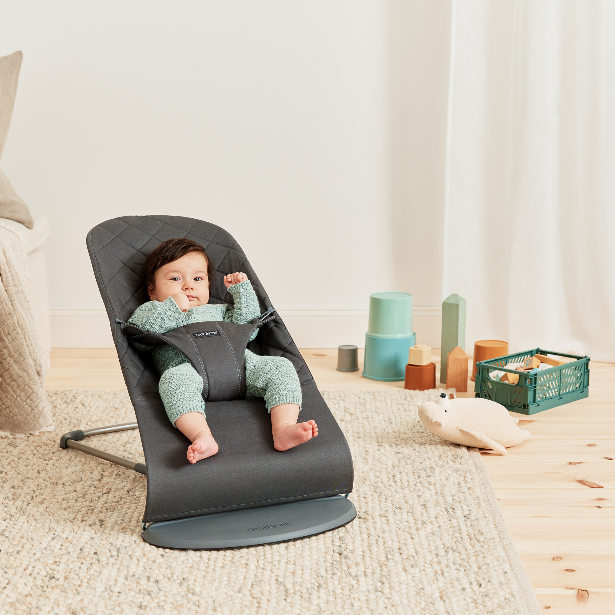 Wippen, BABYBJÖRN, Grau – Produktansicht