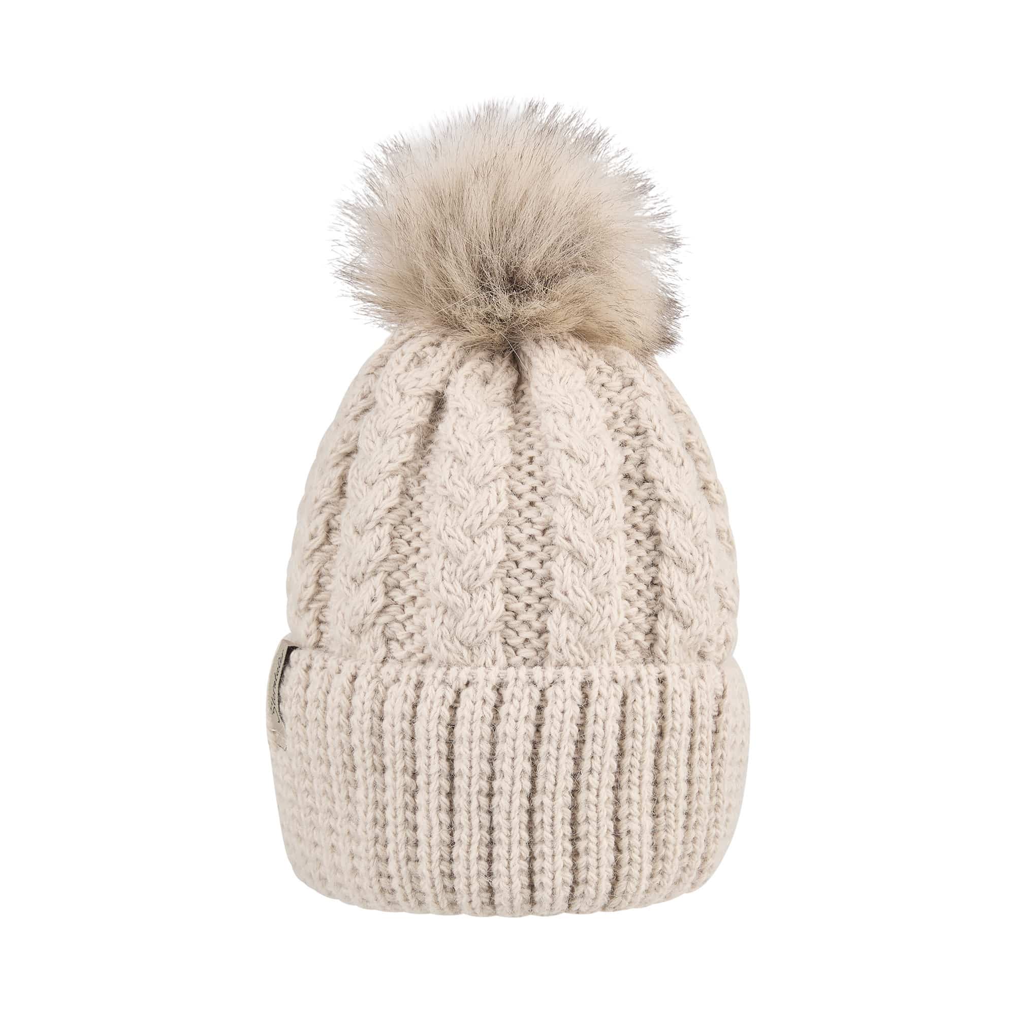 Strickmützen, Sterntaler, Beige – Besonderheit: hübsches Zopfmuster