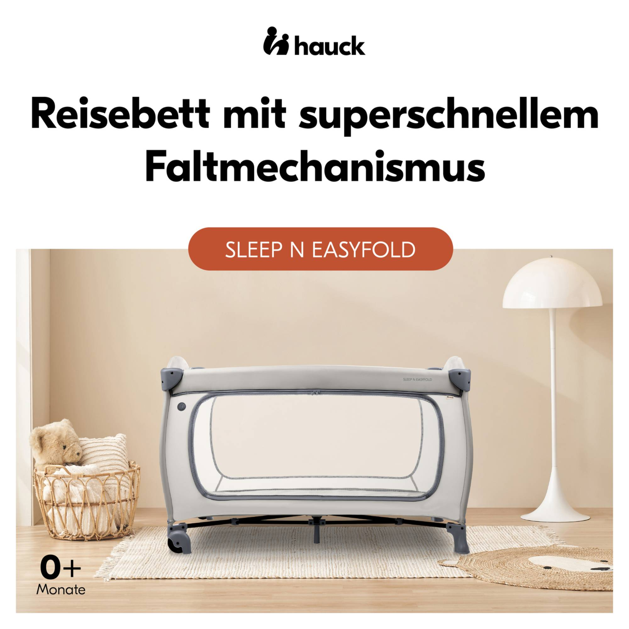 Reisebetten & Zubehör, hauck, Grau – Produktansicht
