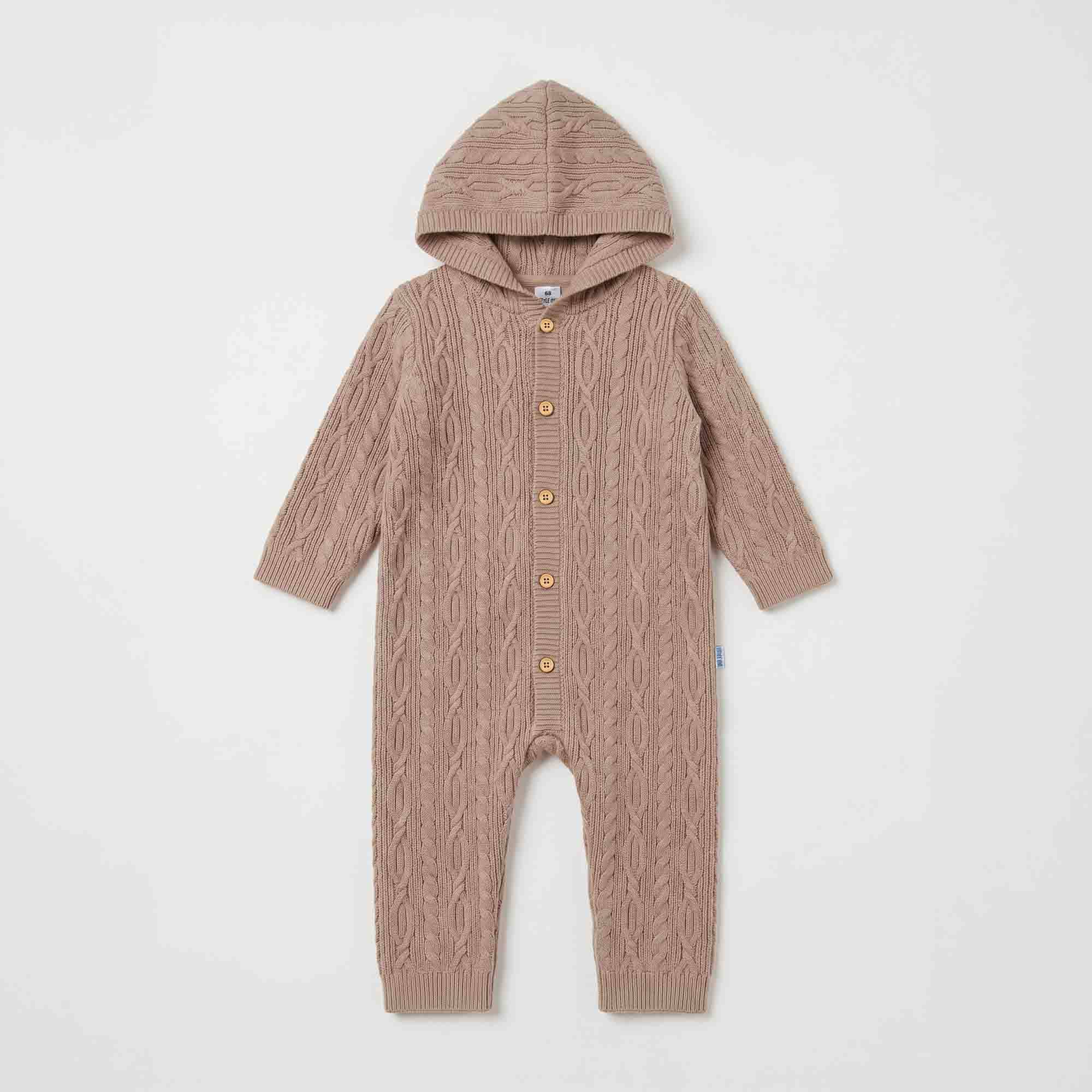 Overalls, LITTLE ONE, Beige – Besonderheit: durchgehende Knopfleiste