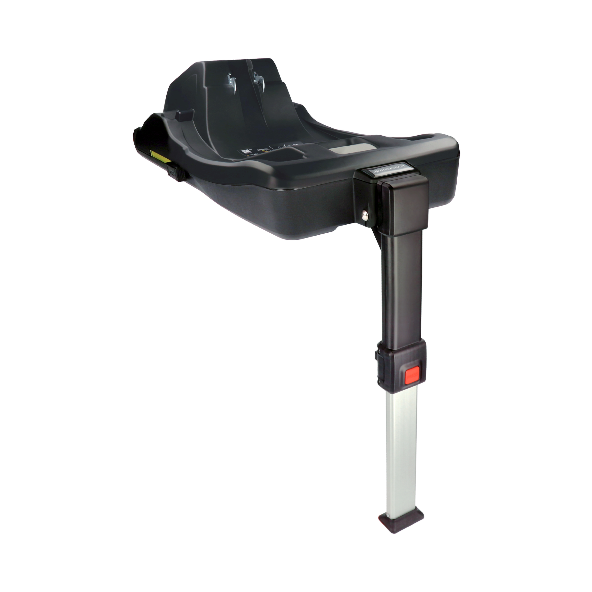 Babyschalen 0-13 kg, Gruppe 0+, AVIONAUT, Schwarz – Besonderheit: ISOFIX Basisstation mit Stützfuß - für AVIONAUT Pixel Pro 2.0 C, Cosmo, Cosmo 2.0, Cosmo 2.0 Smart