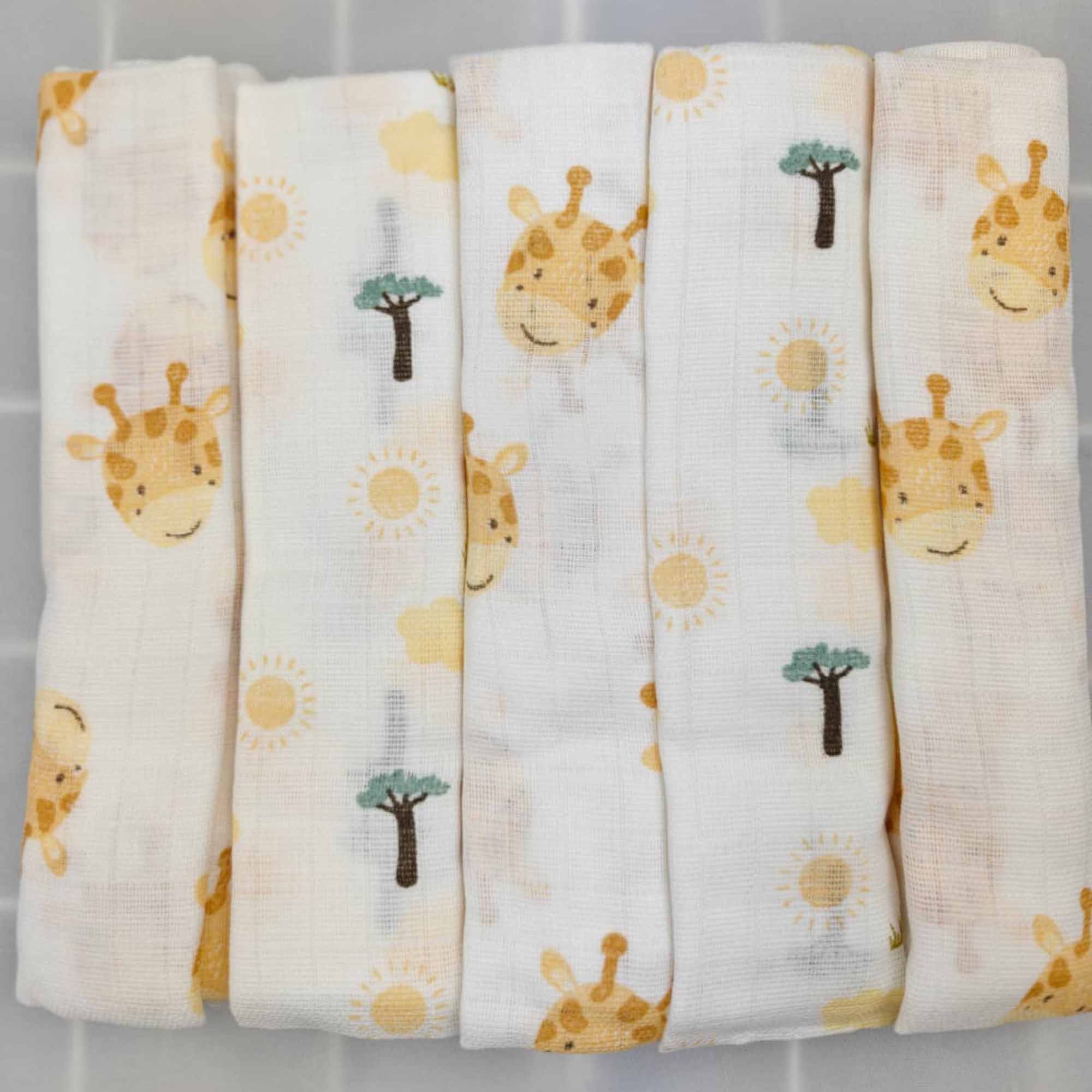 Mullwindeln, LITTLE ONE, Weiß – Produktansicht