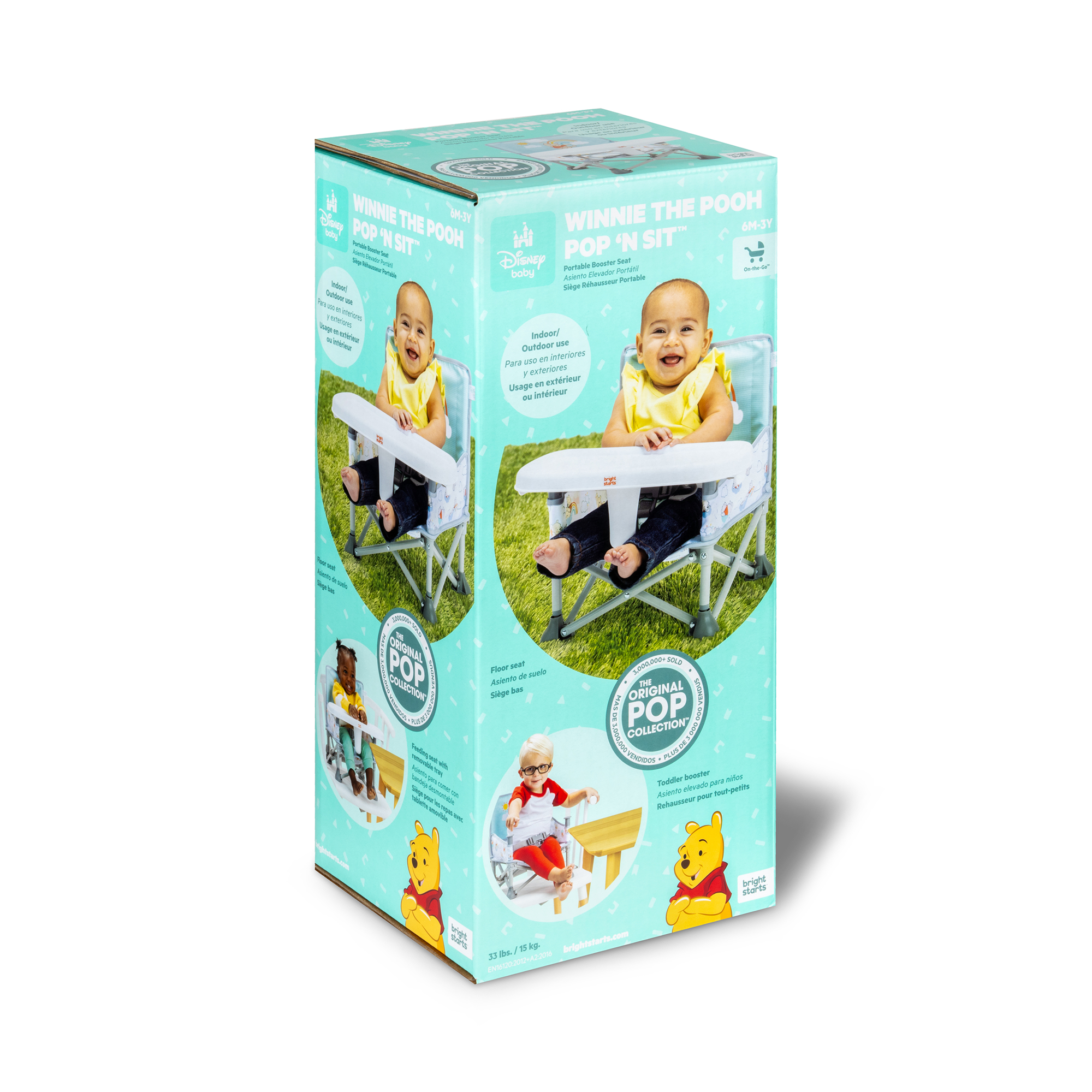 Reisehochstühle, BrightStarts, Grau – Produktansicht