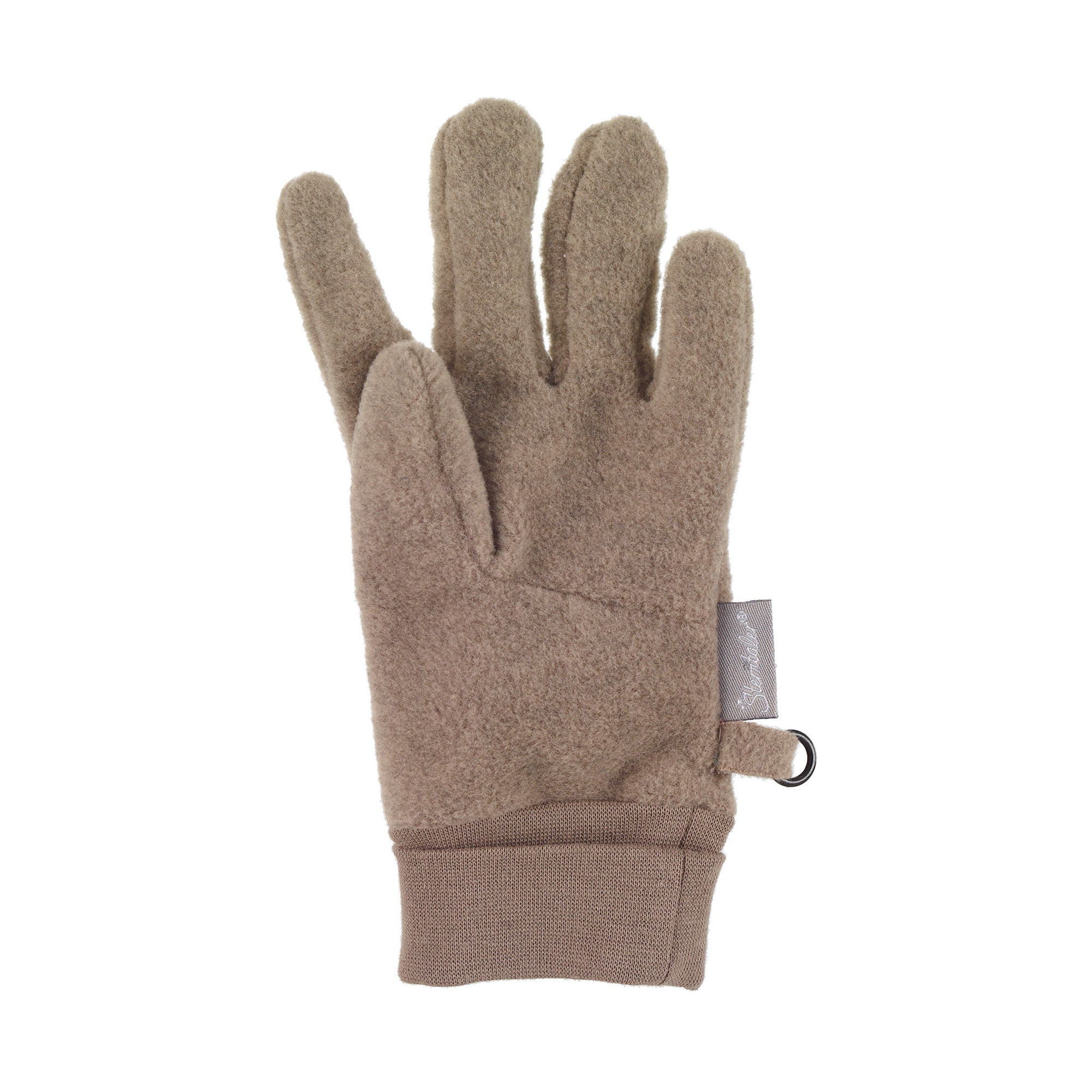 Fingerhandschuhe, Sterntaler, Braun – Besonderheit: Oberstoff aus unter anderem Baumwolle