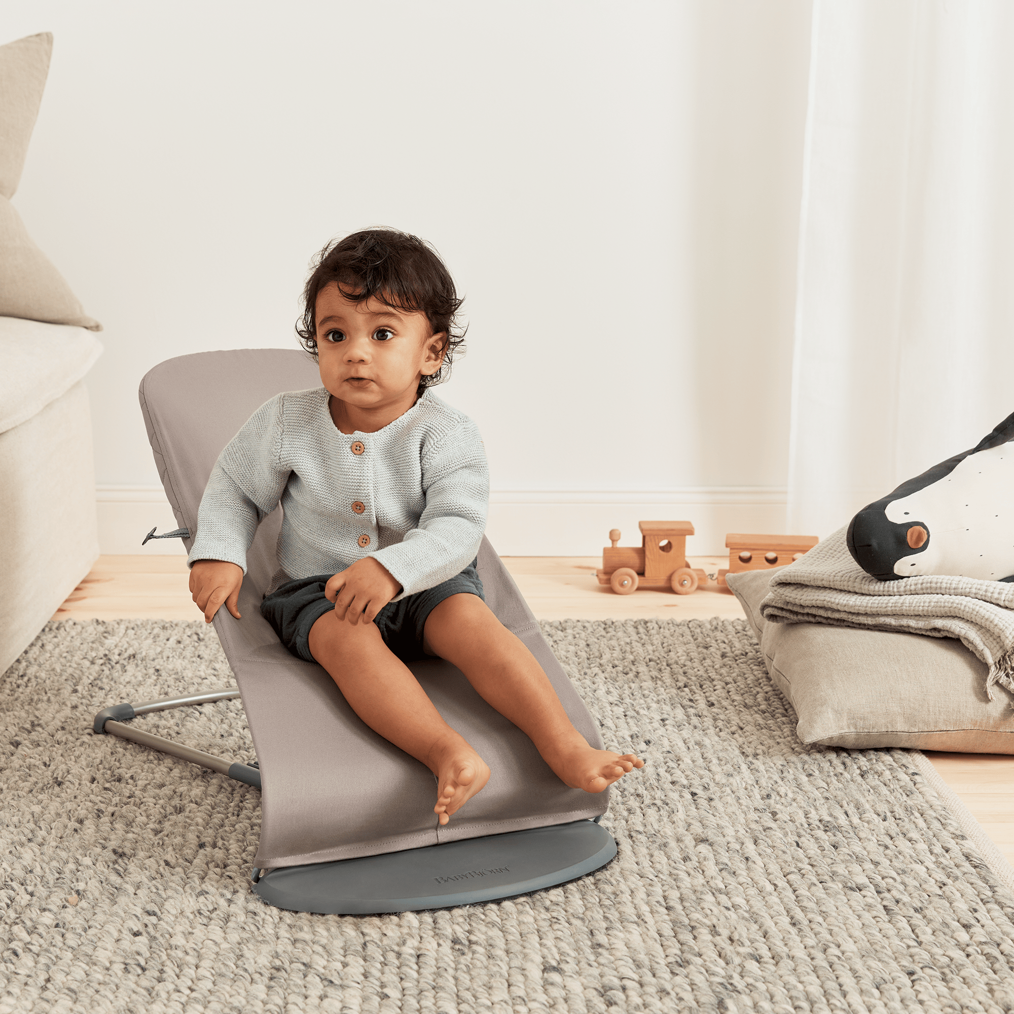 SALE Babywippen, BABYBJÖRN, Grau – Produktansicht