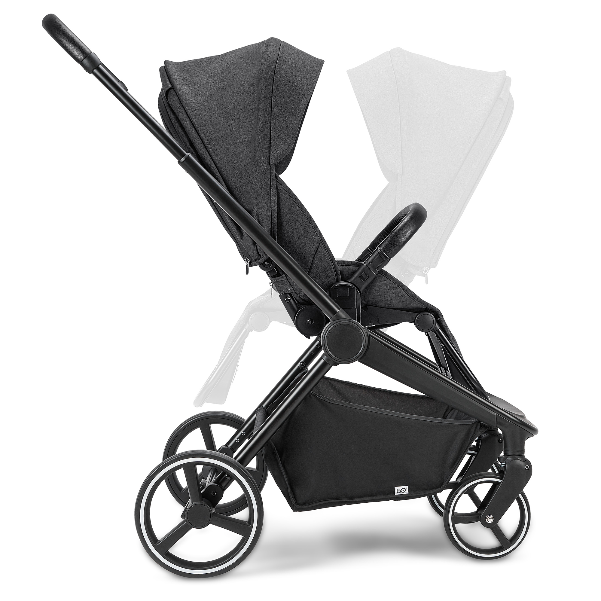 Kombi-Kinderwagen, B.O. StartKlar, Schwarz – Produktansicht