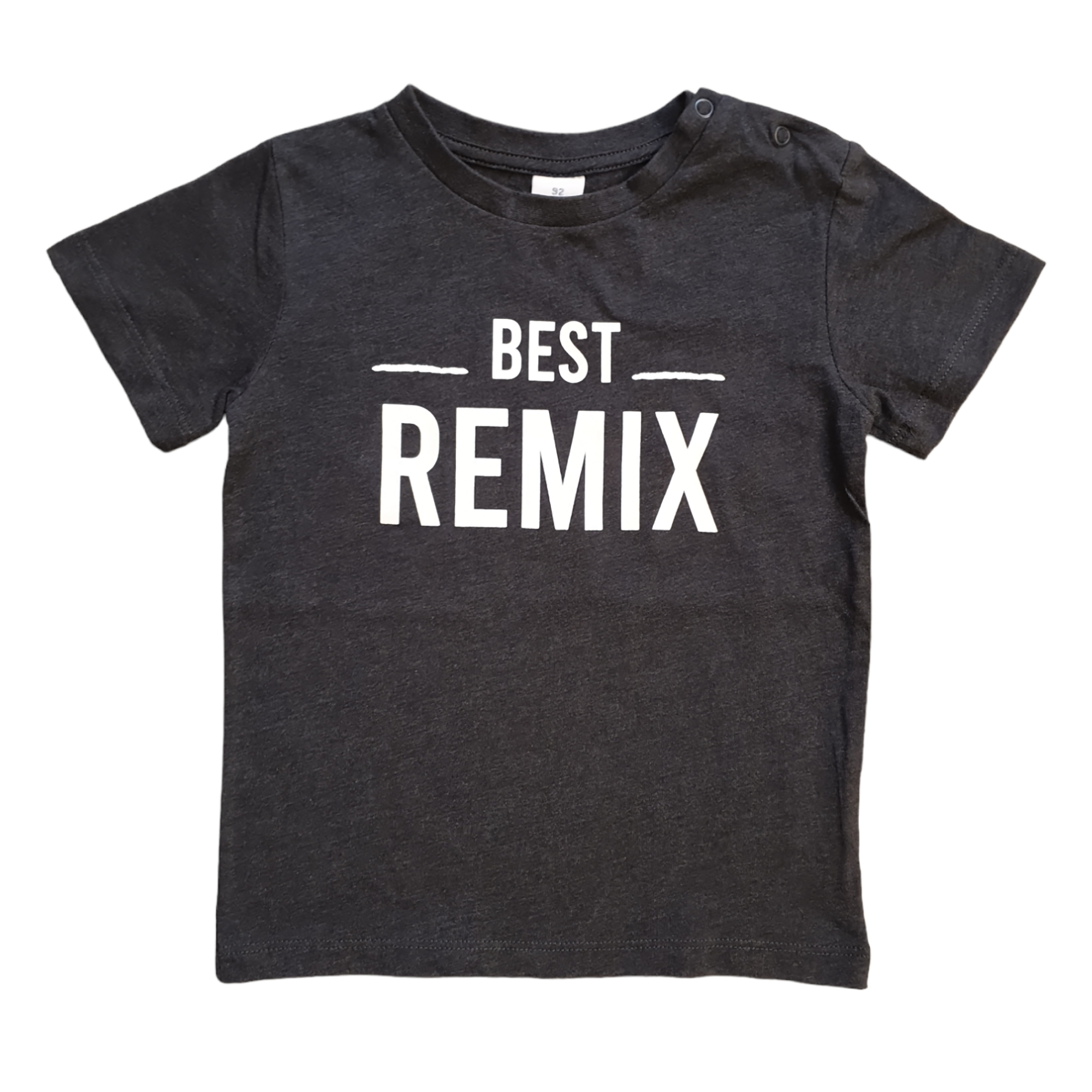 T-Shirt "Best Remix" LITTLE ONE Dunkelgrau M2000584425105 1
