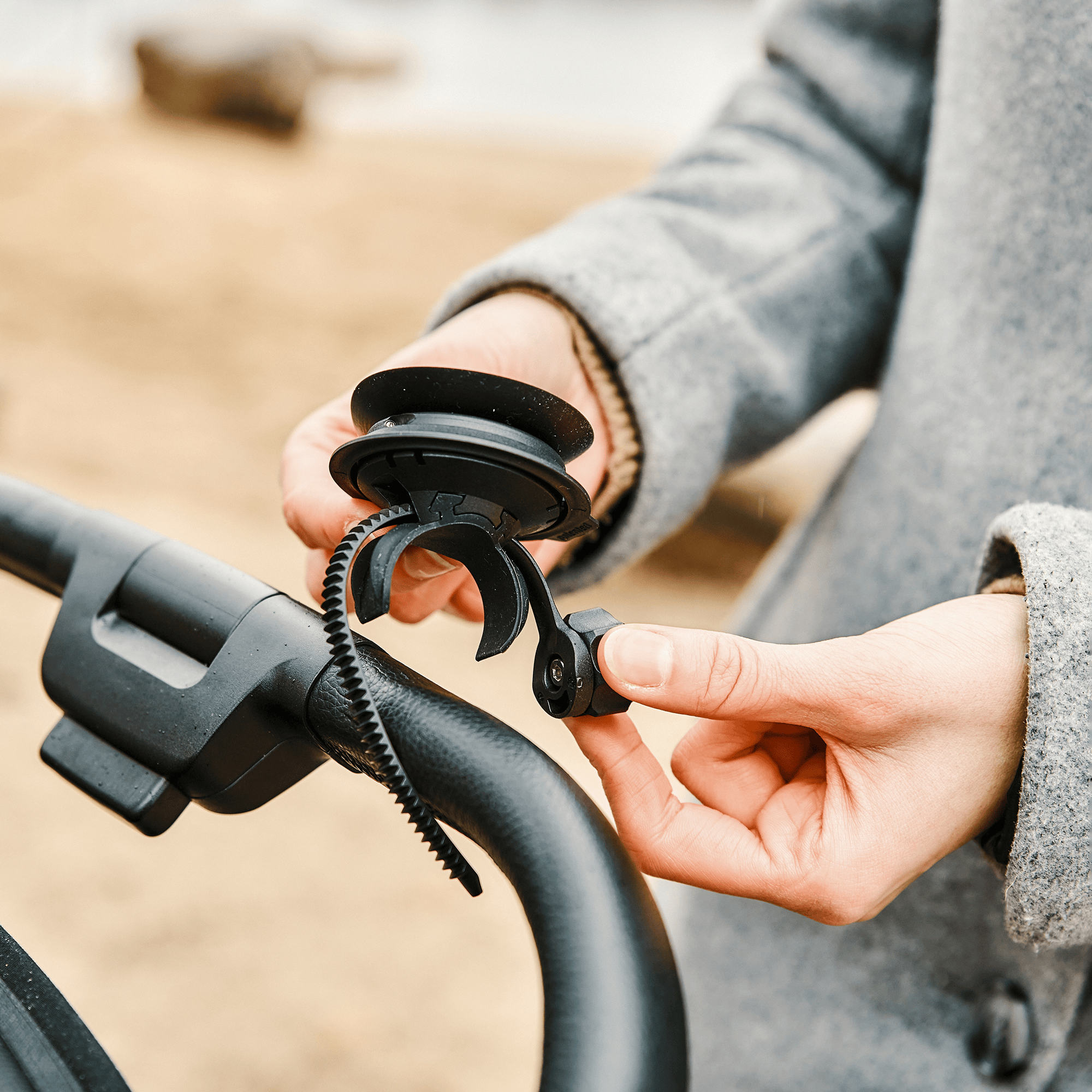 Adapter, FIDLOCK, Schwarz – Produktansicht