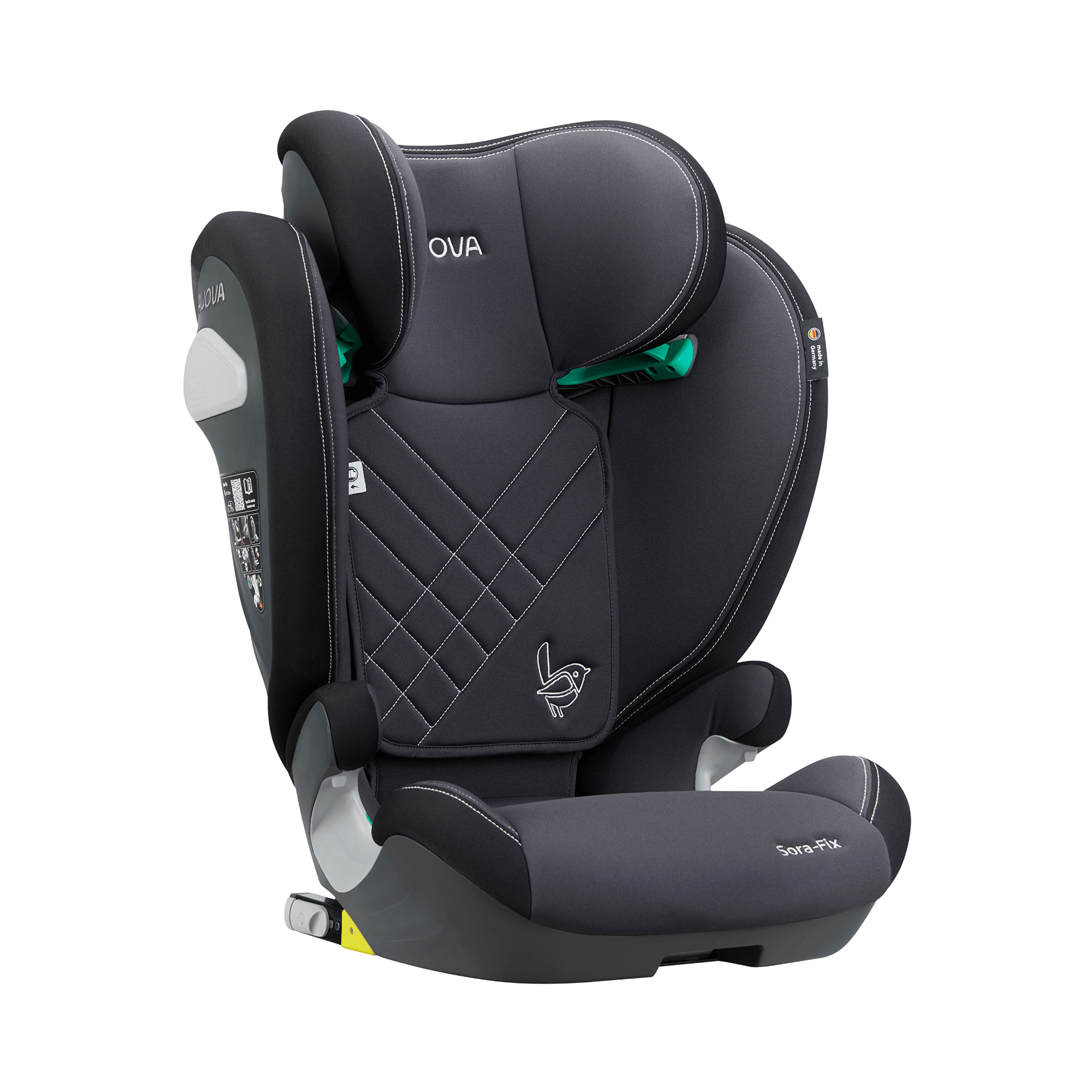 Kindersitze 15-36 kg, Gruppe 2/3, AVOVA, Grau – Produktansicht