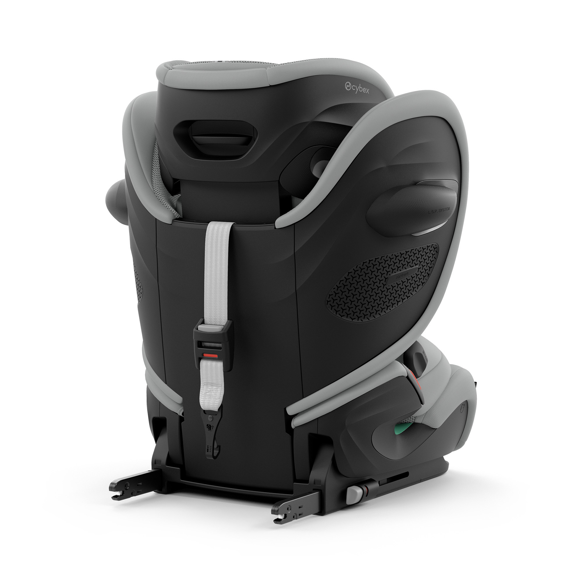 Kindersitze 9-36 kg, Gruppe 1/2/3, cybex, Grau – Besonderheit: der fangkörper reduziert das Risiko von Nackenverletzungen um 25% im Vergleich zum konventionellen Gurtsystem
