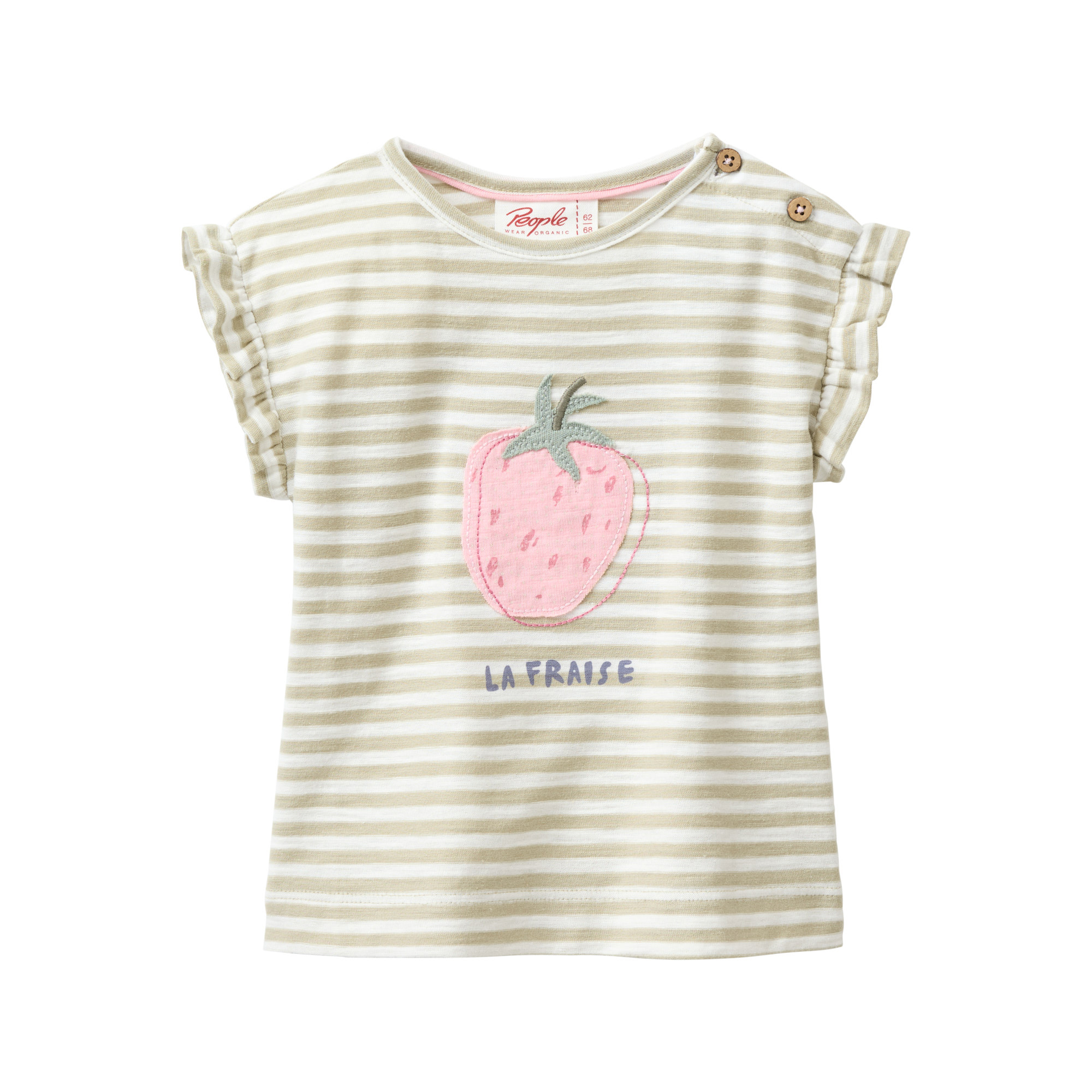 Kurzarmshirts, People Wear Organic, Grün – Produktansicht