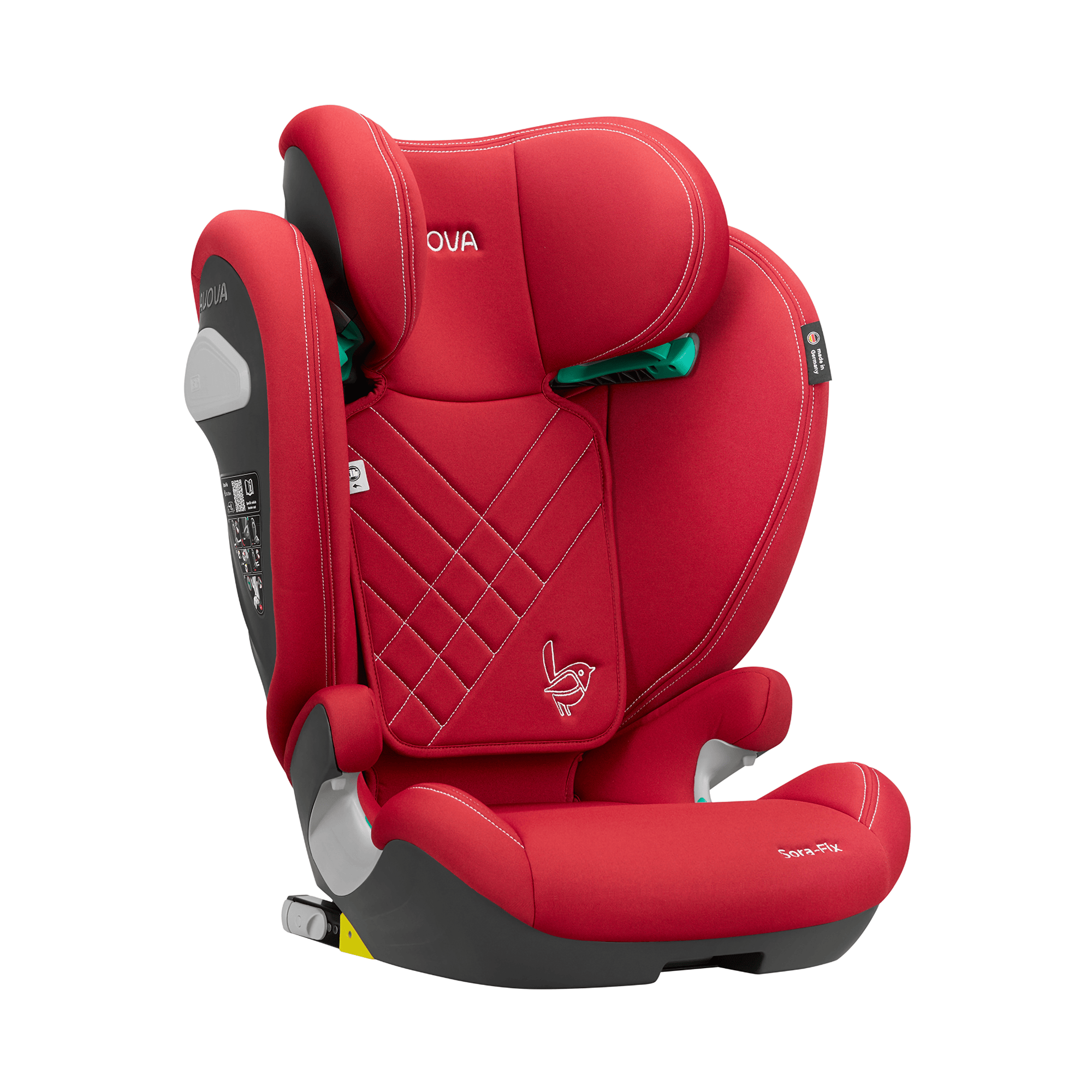 Kindersitze 15-36 kg, Gruppe 2/3, AVOVA, Rot – Produktansicht