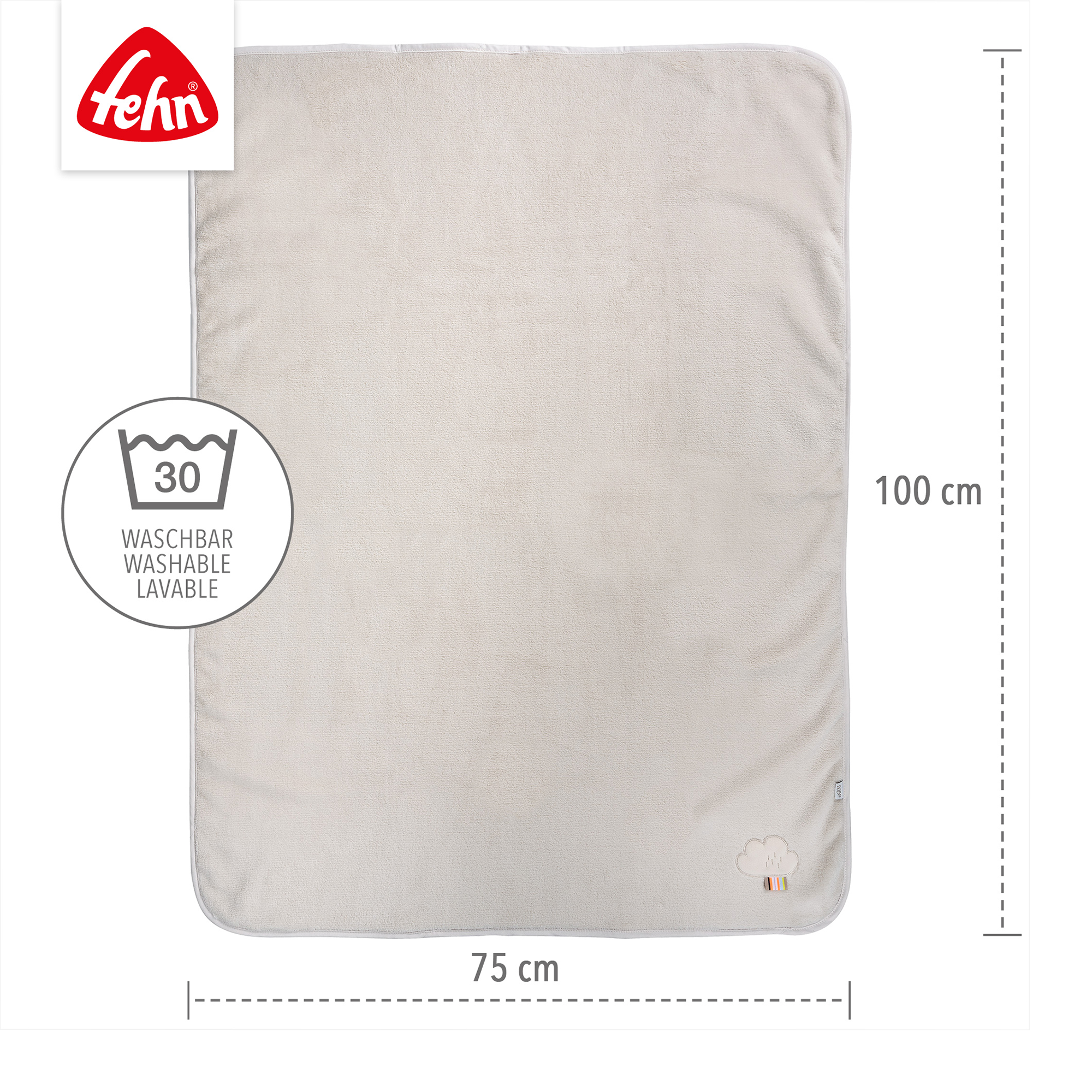 Kuscheldecken, fehn, Beige – Produktansicht