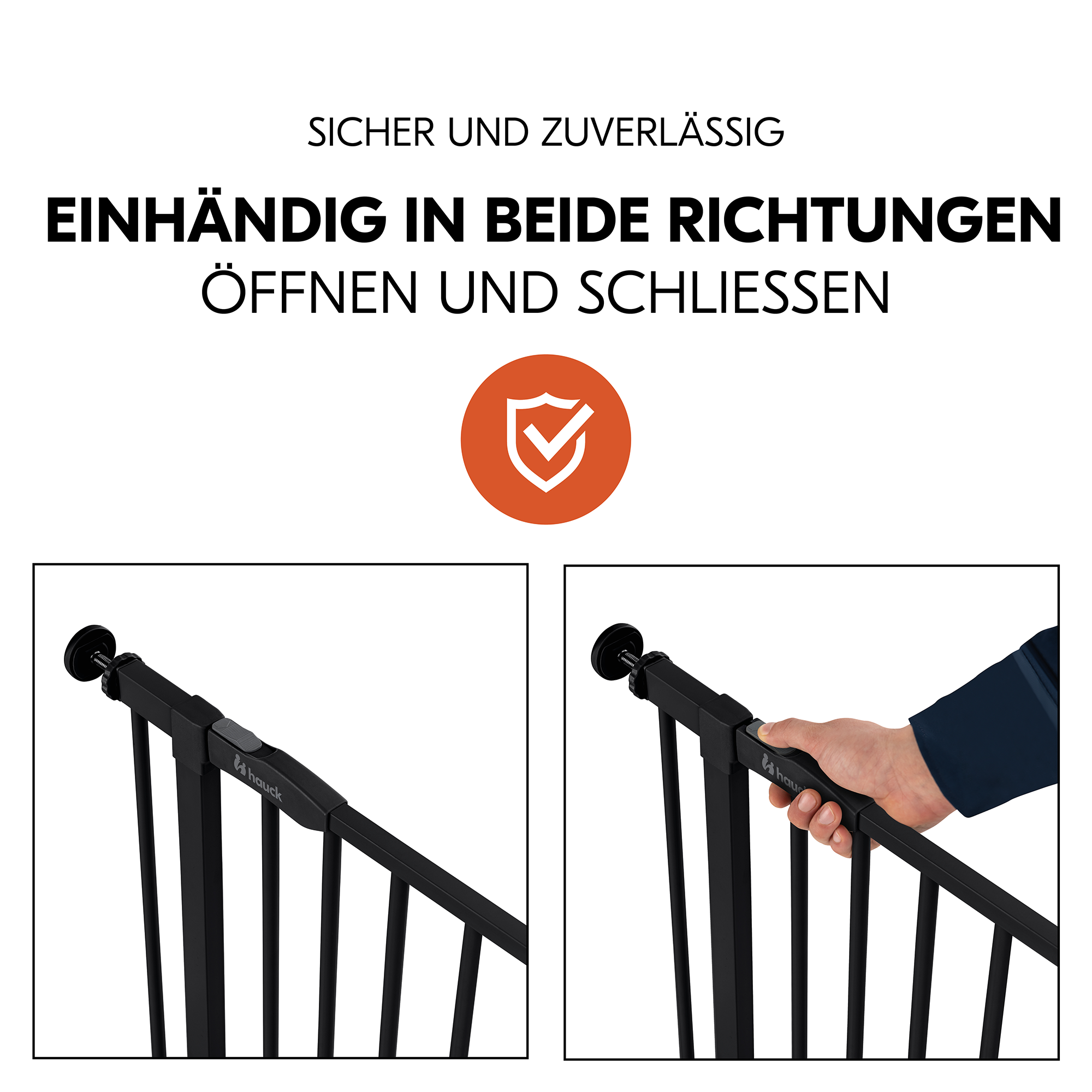 Tür- & Treppenschutzgitter, hauck, Schwarz – Produktansicht