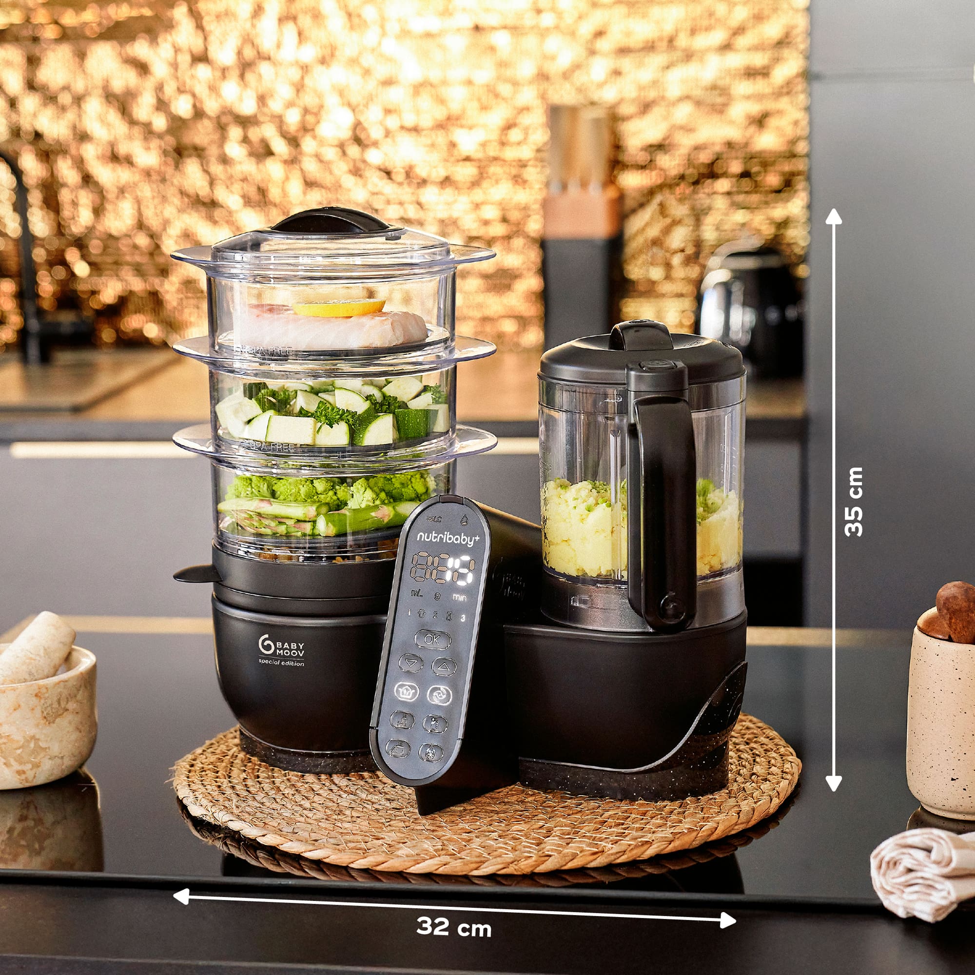 Babykostwärmer, babymoov, Schwarz – Produktansicht