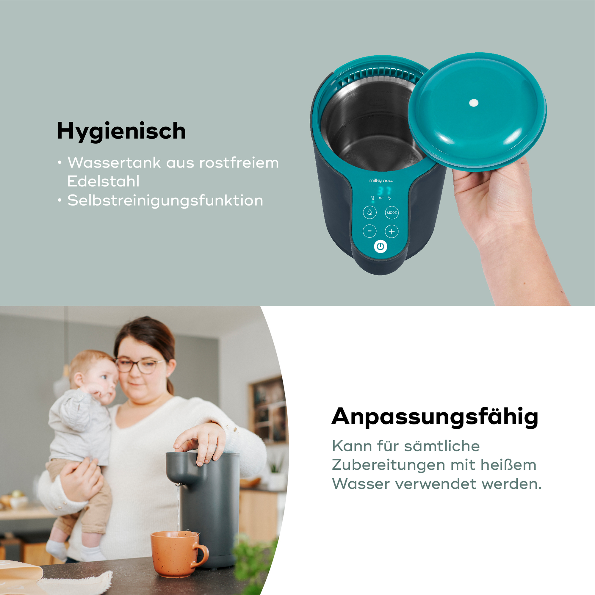 Babykostwärmer, babymoov, Schwarz – Produktansicht