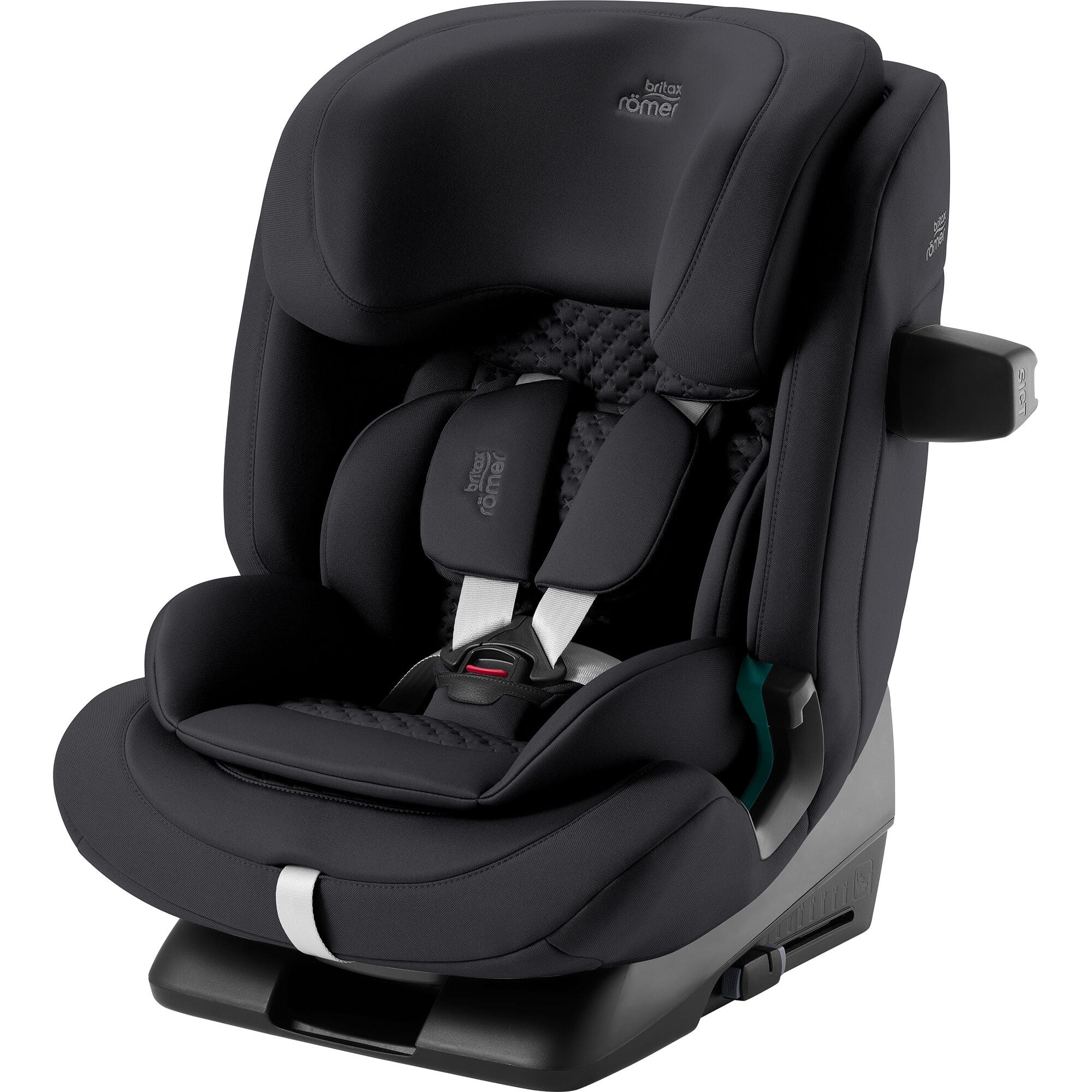 Kindersitze 9-36 kg, Gruppe 1/2/3, Britax Diamond, Schwarz – Besonderheit: in Sitzgruppe 1 ist bei Nutzung des 5-Punkt-Gurtsystems die Verwendung von ISOFIX und Top-Tether zwingend erforderlich
