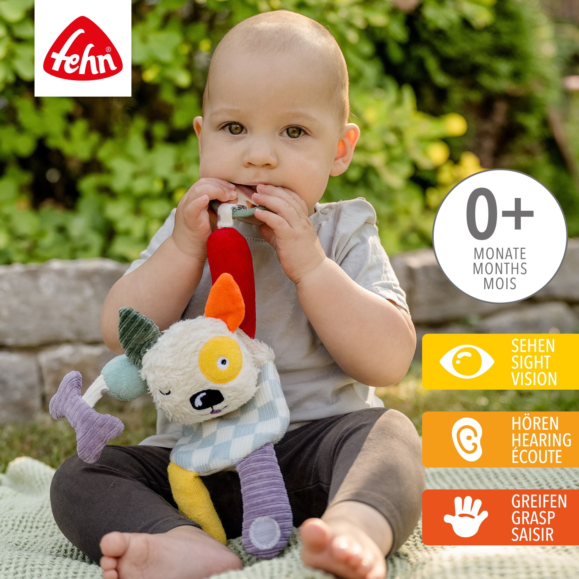 Knisterspielzeug & Knistertücher, fehn, Mehrfarbig – Produktansicht