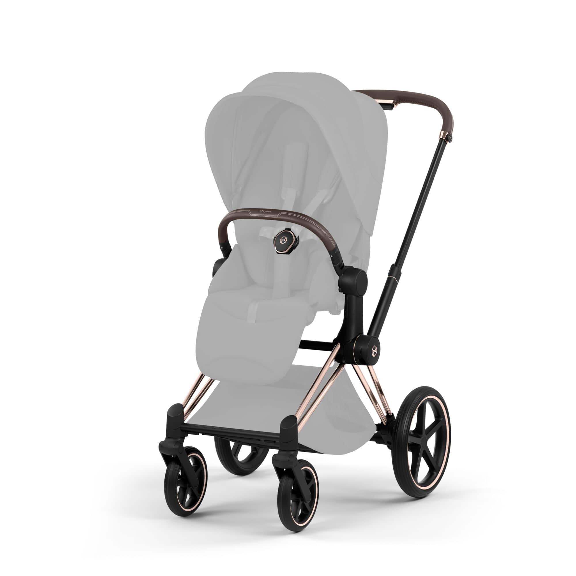 Kombi-Kinderwagen, cybex PLATINUM, Pink – Besonderheit: Kombination aus Allradfederung und speziellem Zwei-Rad-Modus sorgt für eine sanfte Fahrt