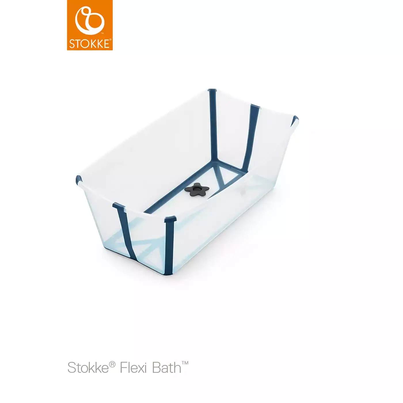 Flexi Bath® Transparent Blue mit hitzeempfindlichem Stöpsel STOKKE Blau 2000575278802 3