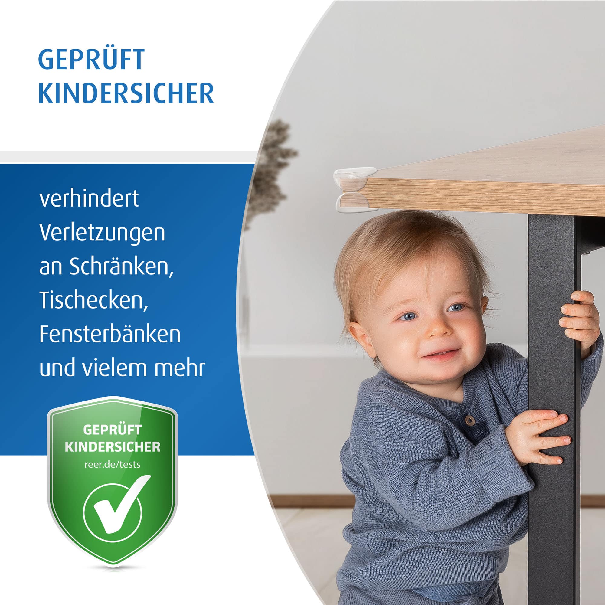 Kantenschutz, reer, Transparent – Besonderheit: schützt vor spitzen Ecken