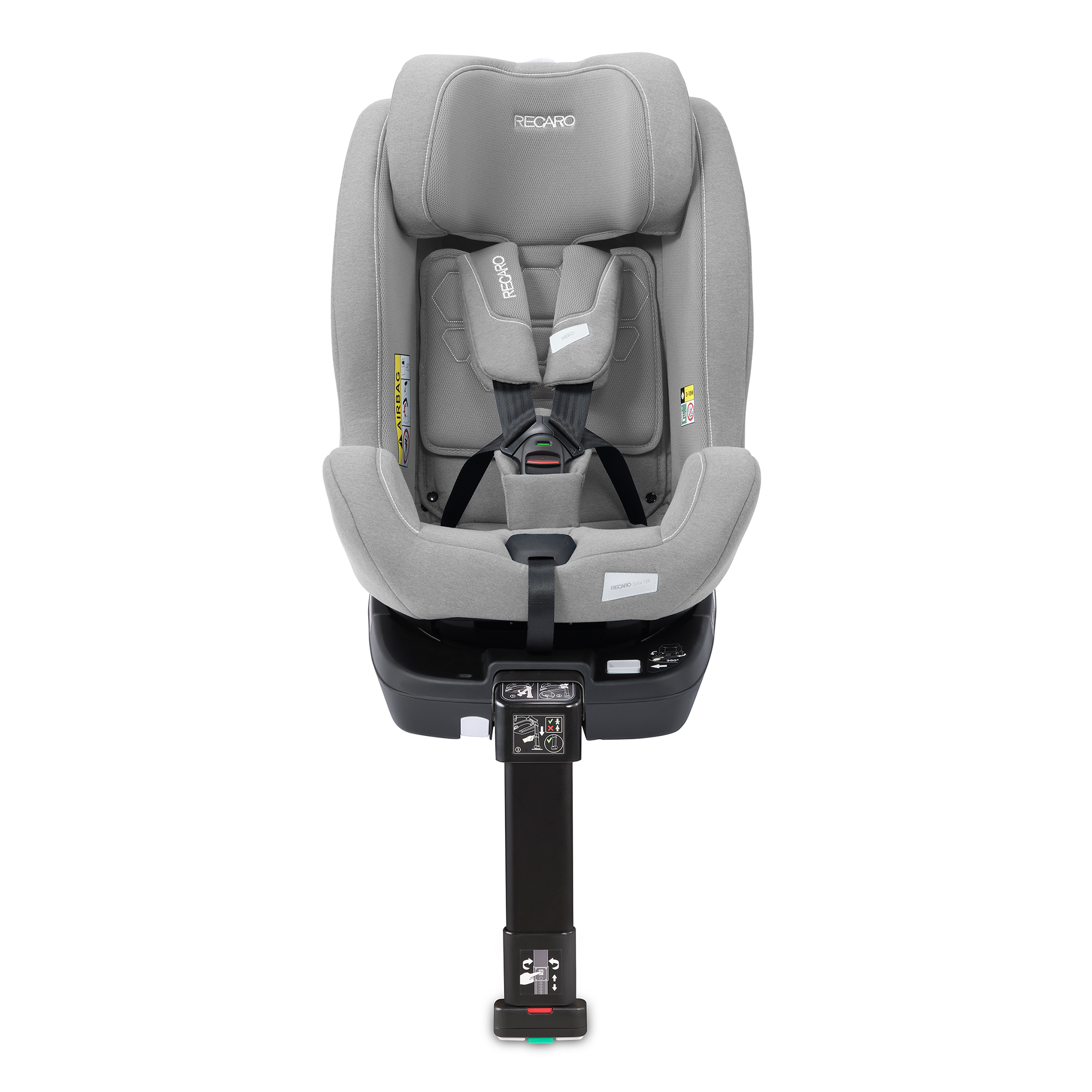 Reboarder 0-18 kg, Gruppe 0+/1, RECARO, Grau – Produktansicht