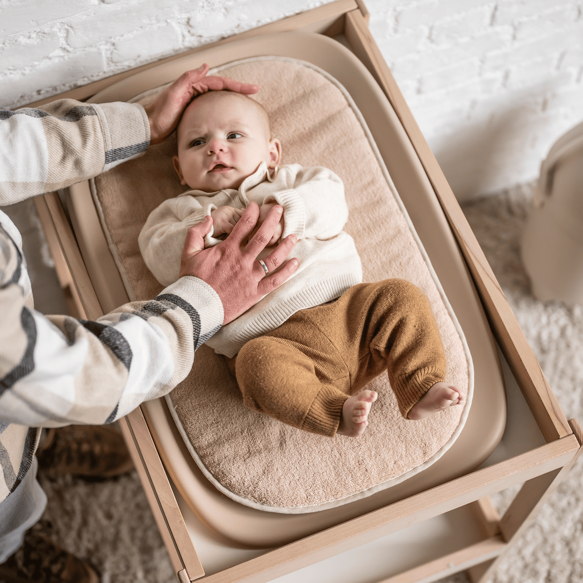 Wickelunterlagen, Nattou, Beige – Produktansicht