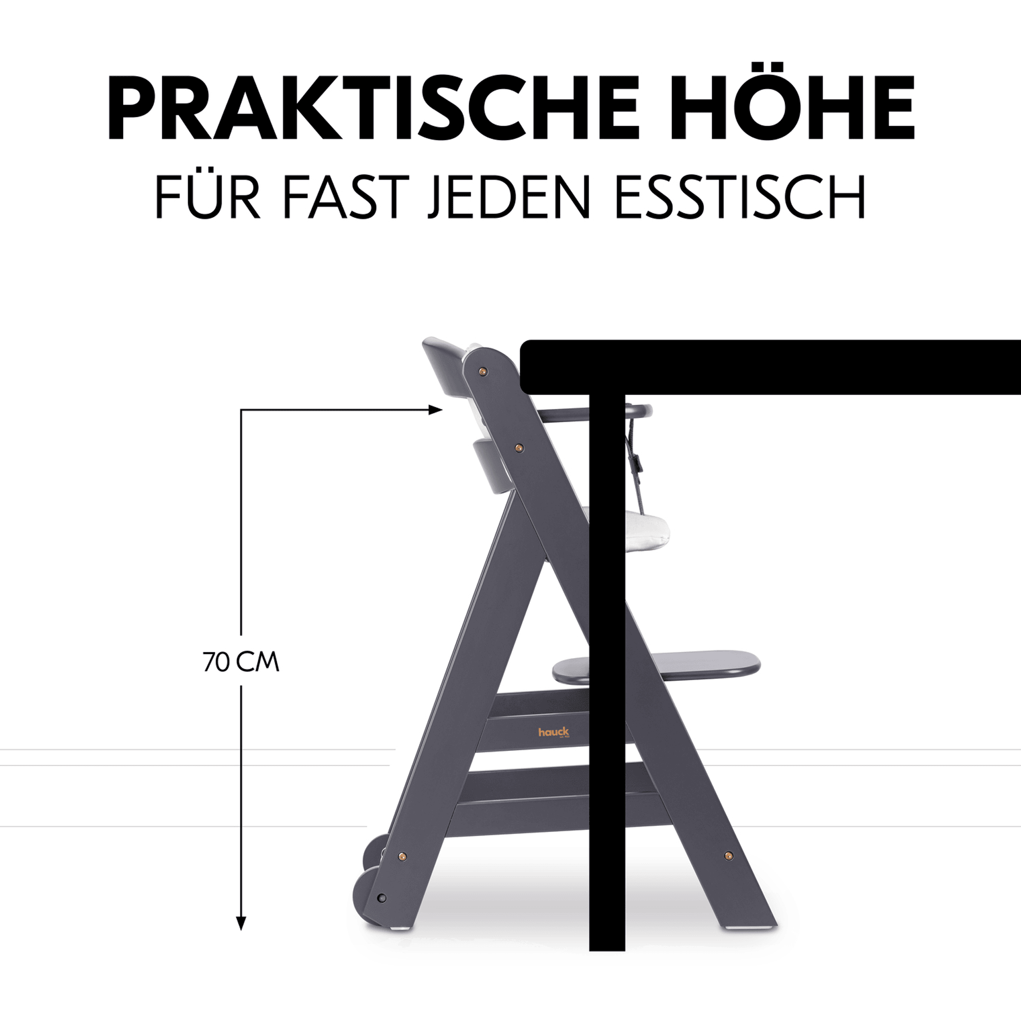 Treppenhochstühle, hauck, Grau – Produktansicht