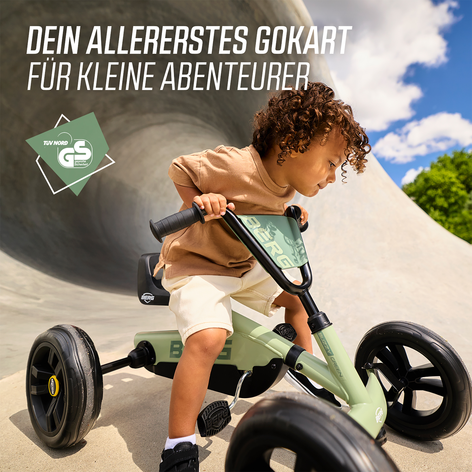 Kinderfahrzeuge, BERG, Grün – Produktansicht