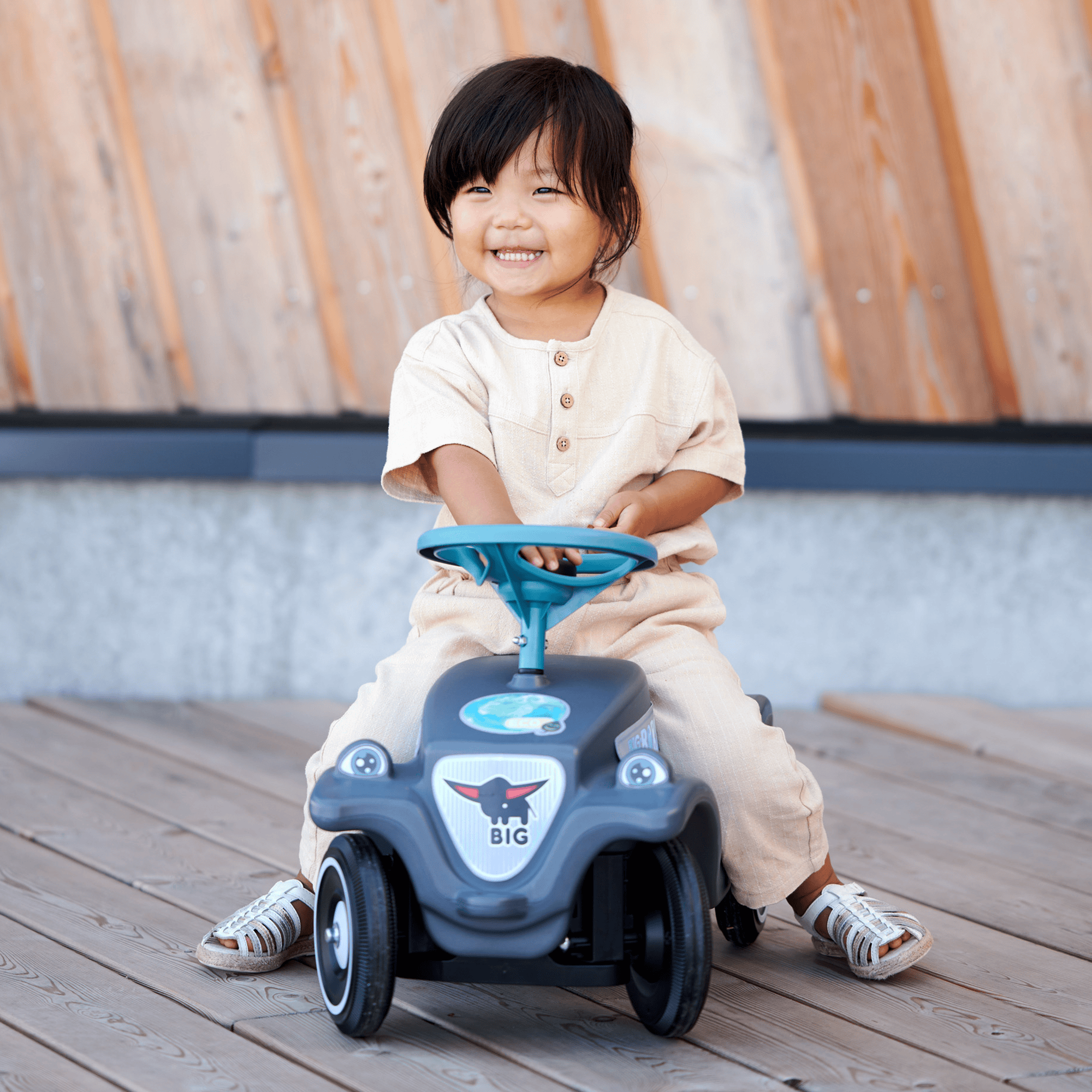 Bobby Car & Zubehör, BIG, Grau – Besonderheit: aus recycelten Materialien