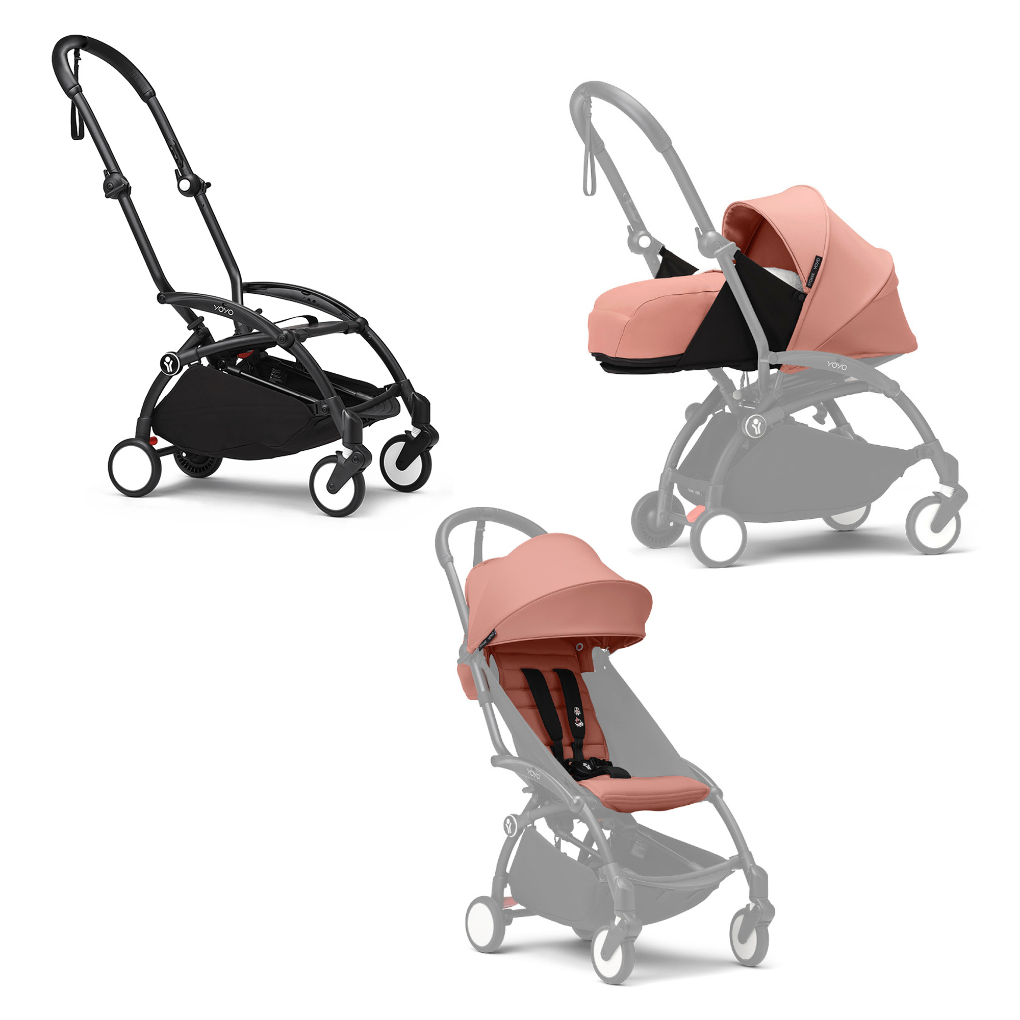 Kombi-Kinderwagen, STOKKE, Orange – Produktansicht