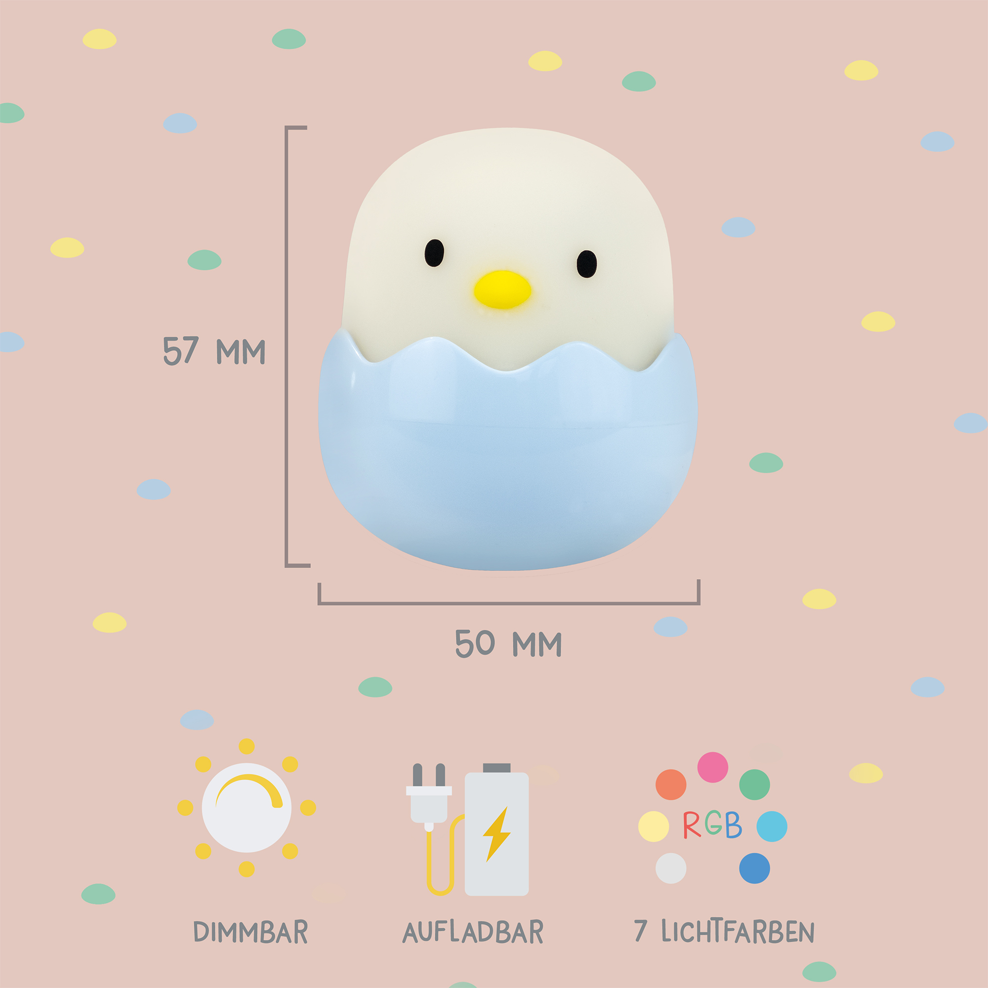 Nachtlichter, MegaLight, Blau – Produktansicht