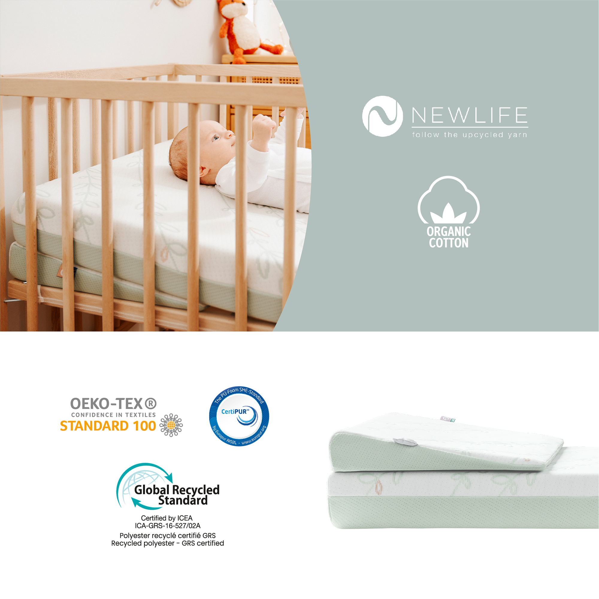 Keilkissen, babymoov, Weiß – Produktansicht